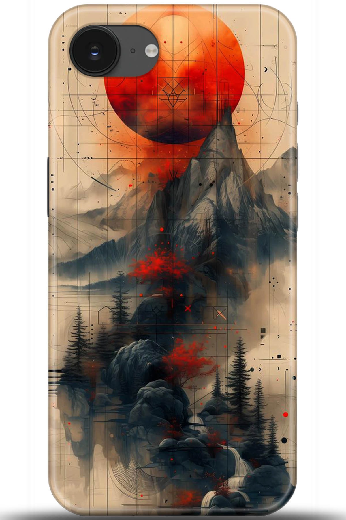 Apple iPhone 16e Uyumlu Kılıf HD Baskılı Kılıf - Followed Institution 5244