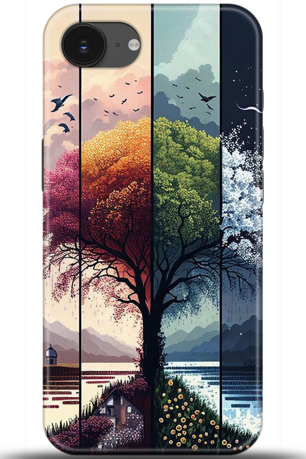 Apple iPhone 16e Uyumlu Kılıf HD Baskılı Kılıf - Followed Institution 5369