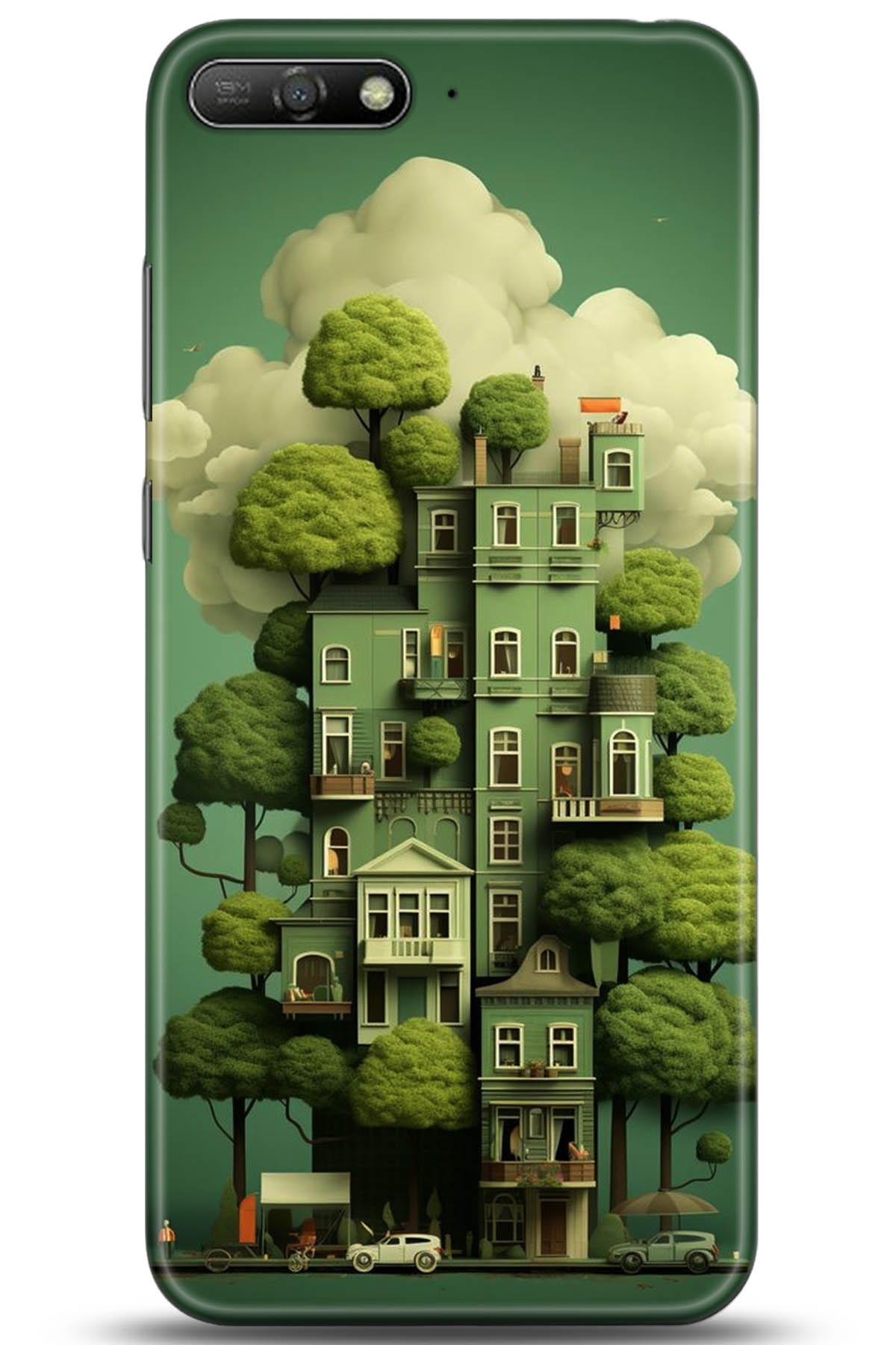 Huawei Y6 2018 Uyumlu Kılıf HD Baskılı Kılıf - Followed Institution 5273