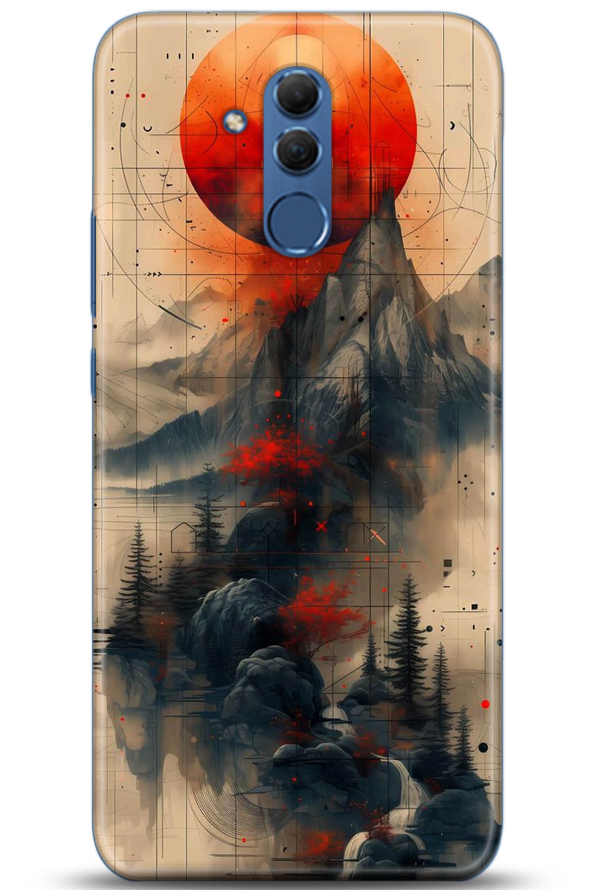 Huawei Mate 20 Lite Uyumlu Kılıf HD Baskılı Kılıf - Followed Institution 5244