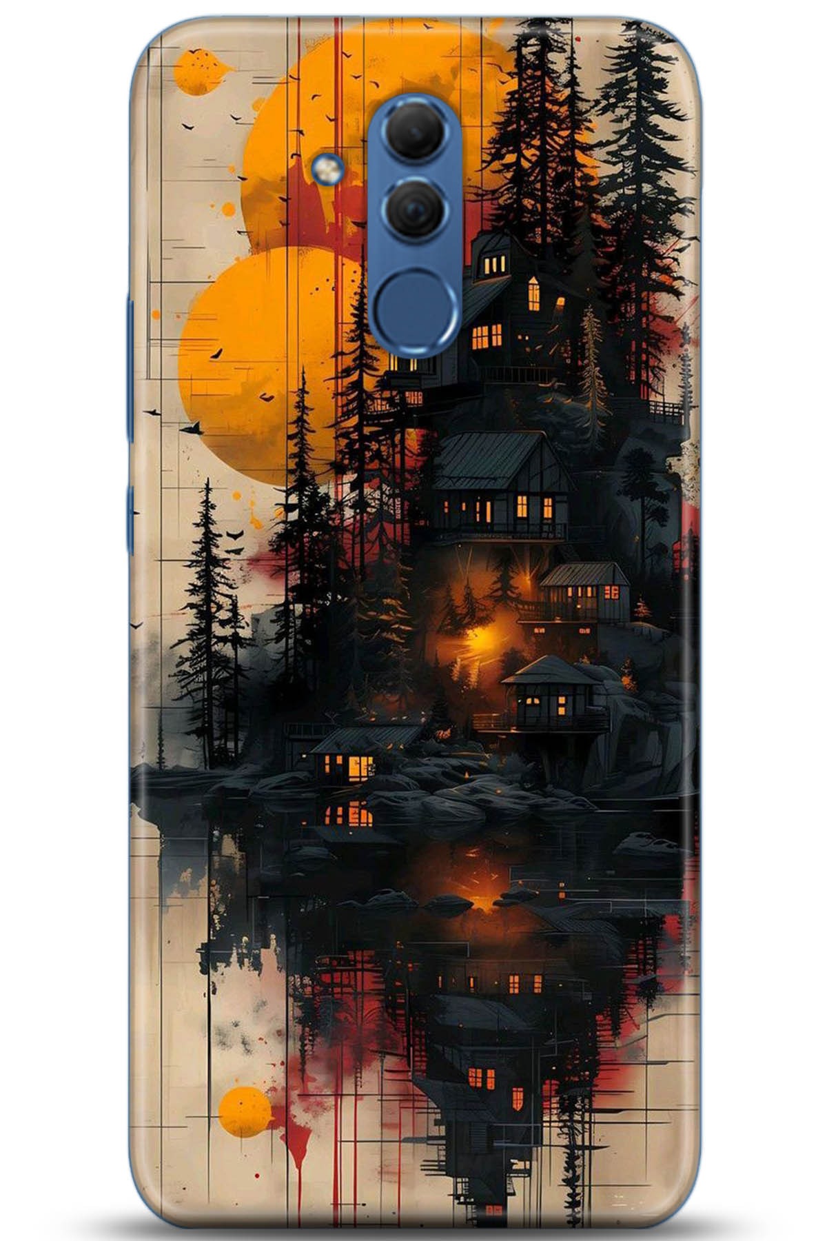 Huawei Mate 20 Lite Uyumlu Kılıf HD Baskılı Kılıf - Followed Institution 5292