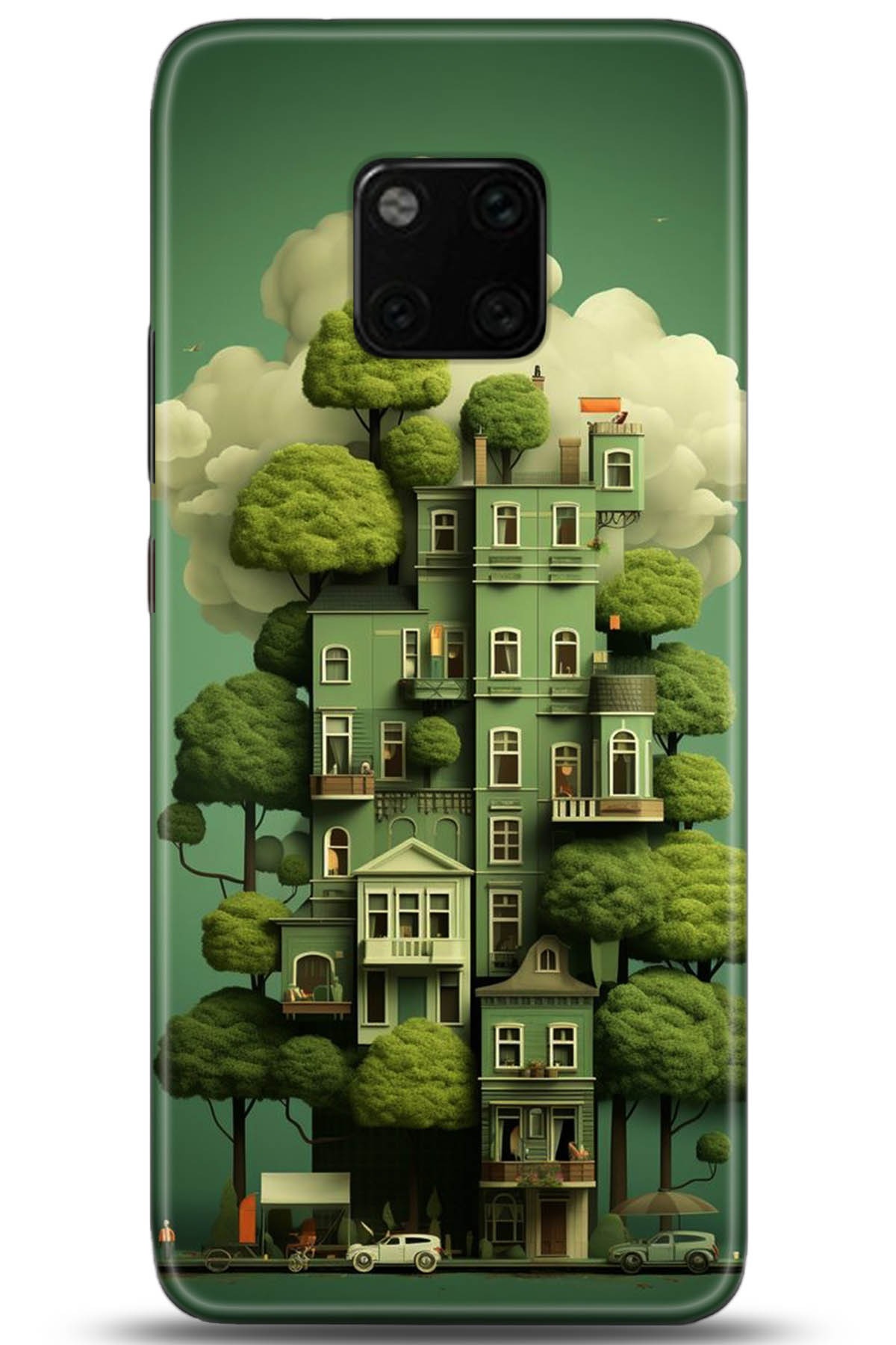 Huawei Mate 20 Pro Uyumlu Kılıf HD Baskılı Kılıf - Followed Institution 5273