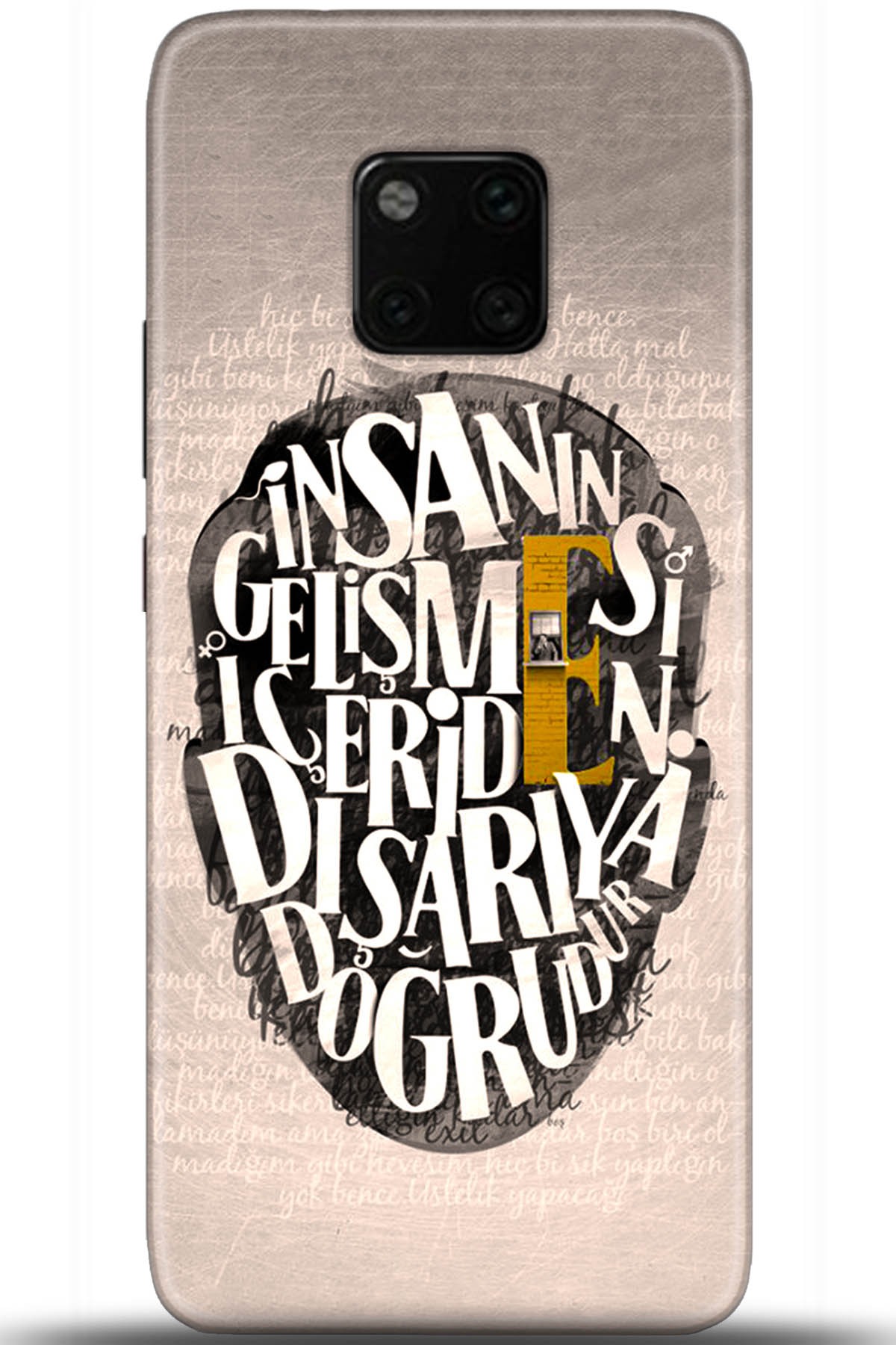 Huawei Mate 20 Pro Uyumlu Kılıf HD Baskılı Kılıf - Followed Institution 5587