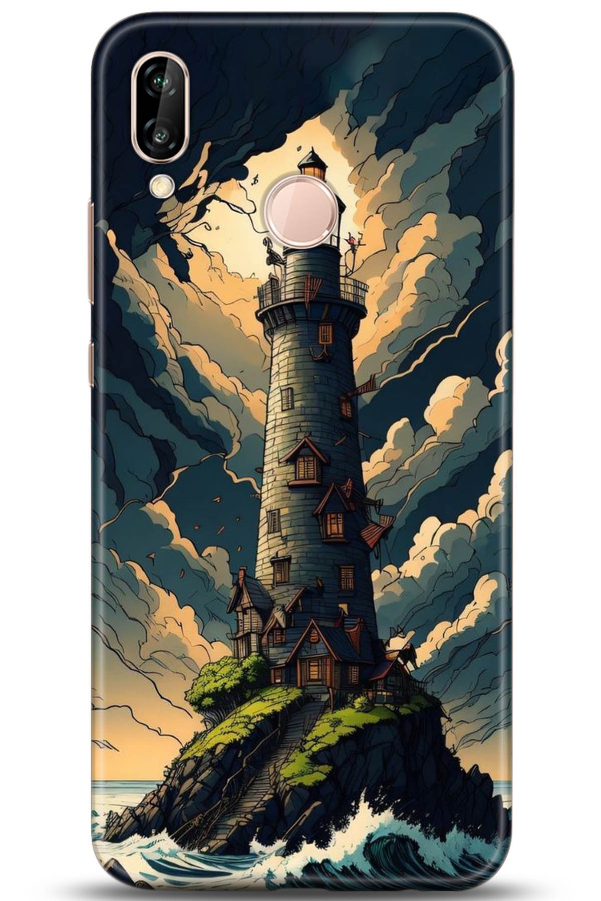 Huawei P20 Lite Uyumlu Kılıf HD Baskılı Kılıf - Followed Institution 5236