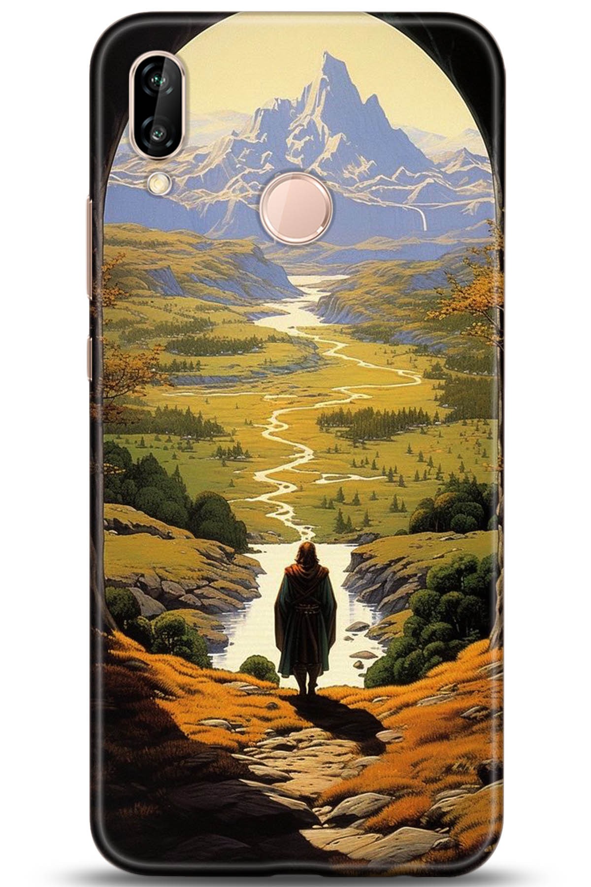 Huawei P20 Lite Uyumlu Kılıf HD Baskılı Kılıf - Followed Institution 5263