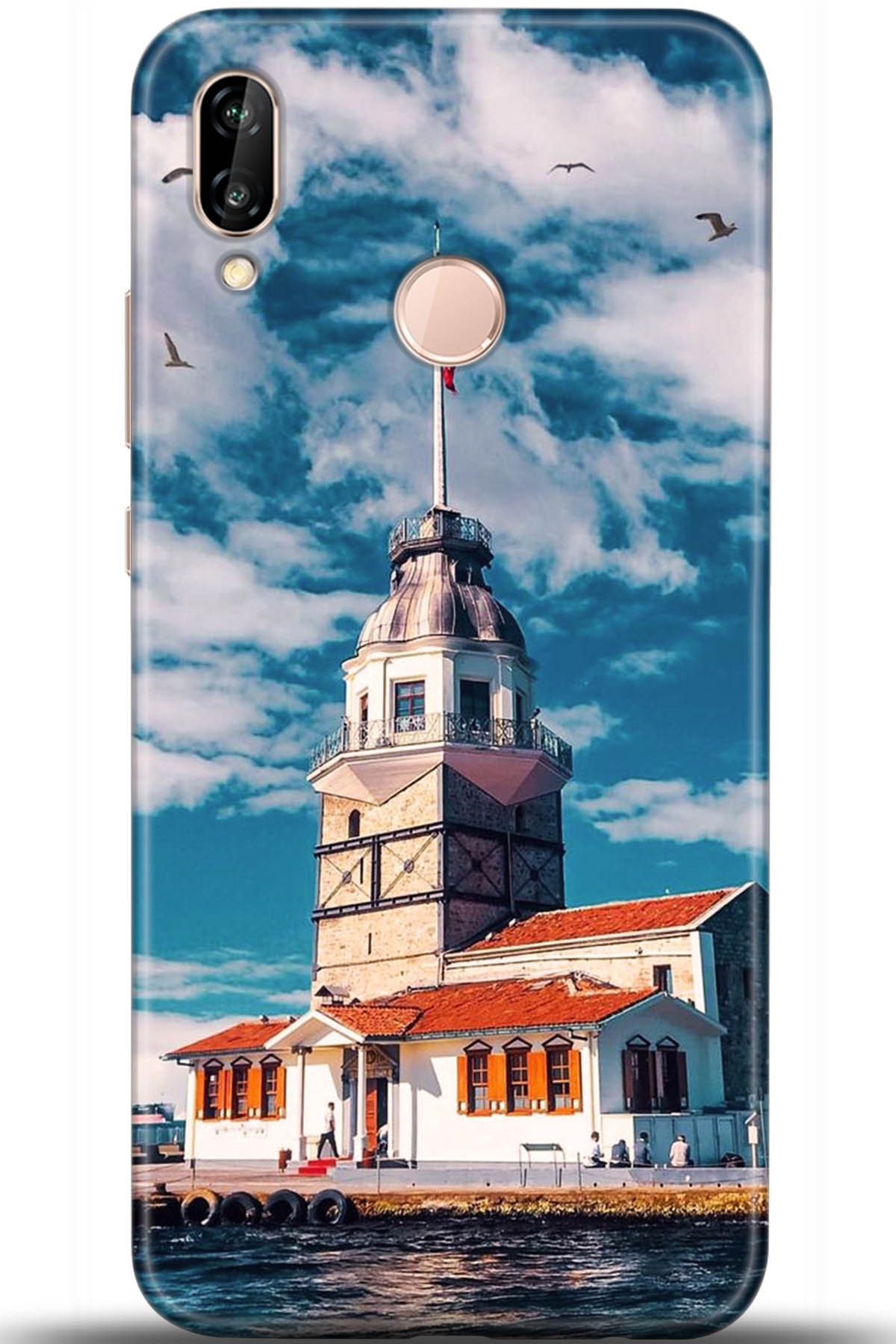 Huawei P20 Lite Uyumlu Kılıf HD Baskılı Kılıf - Followed Institution 5547