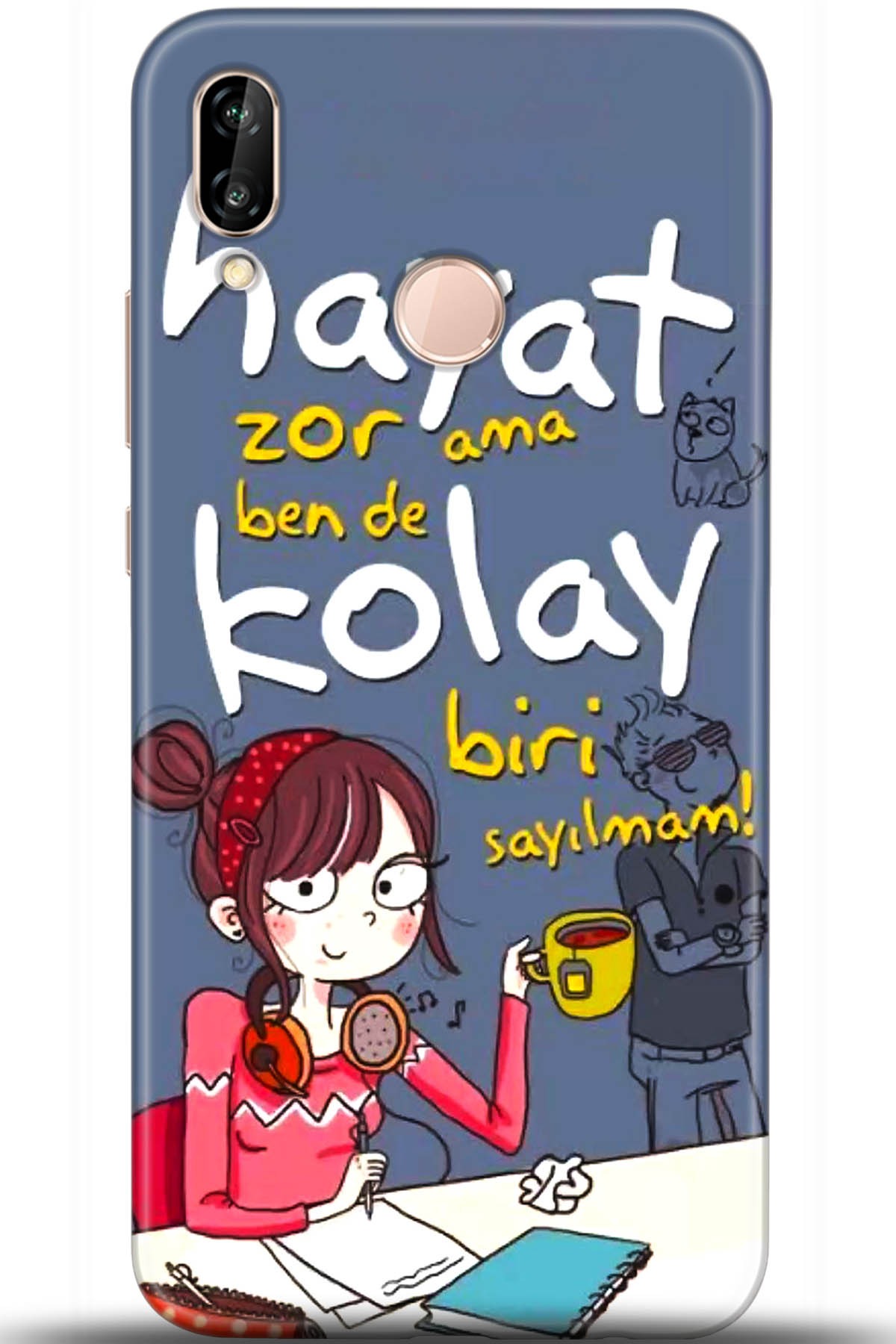 Huawei P20 Lite Uyumlu Kılıf HD Baskılı Kılıf - Followed Institution 5686