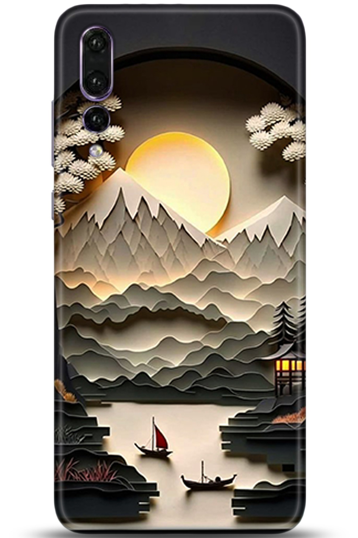 Huawei P20 Pro Uyumlu Kılıf HD Baskılı Kılıf - Followed Institution 5354