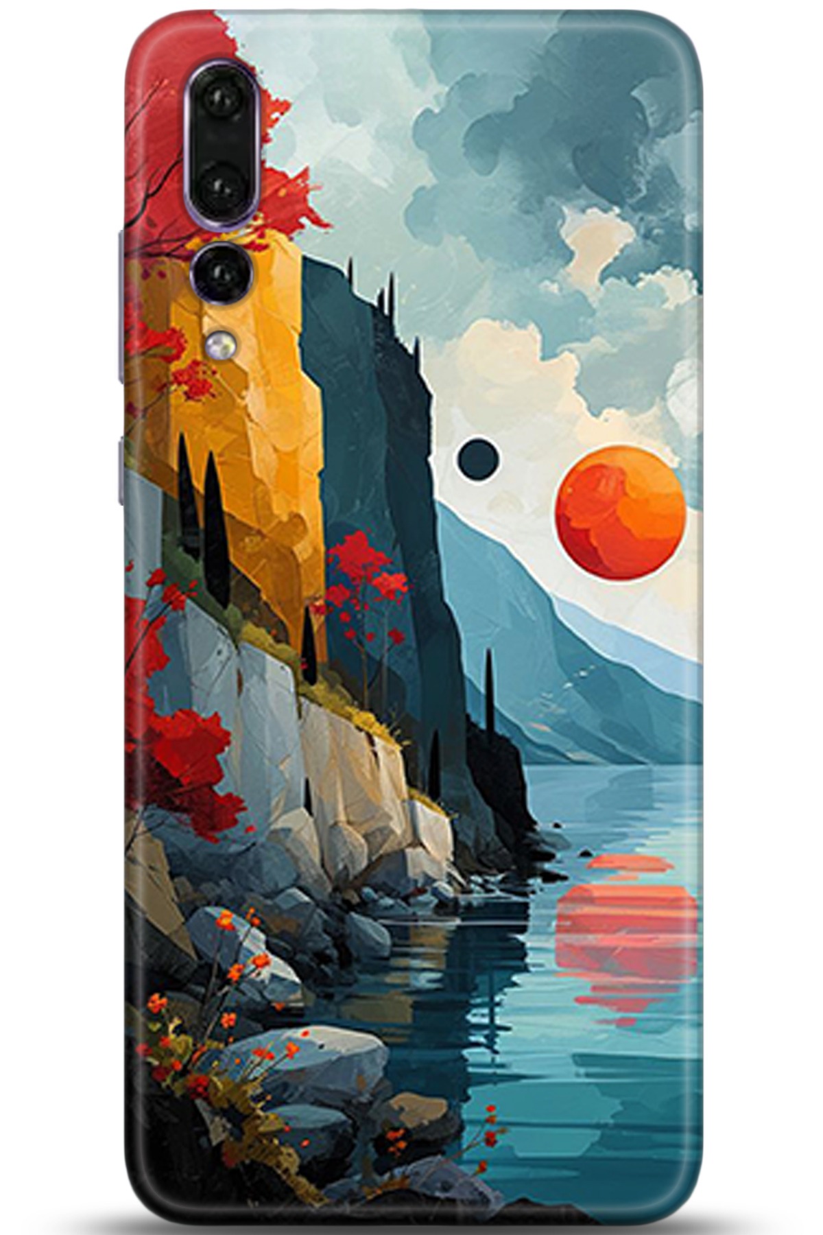 Huawei P20 Pro Uyumlu Kılıf HD Baskılı Kılıf - Followed Institution 5368