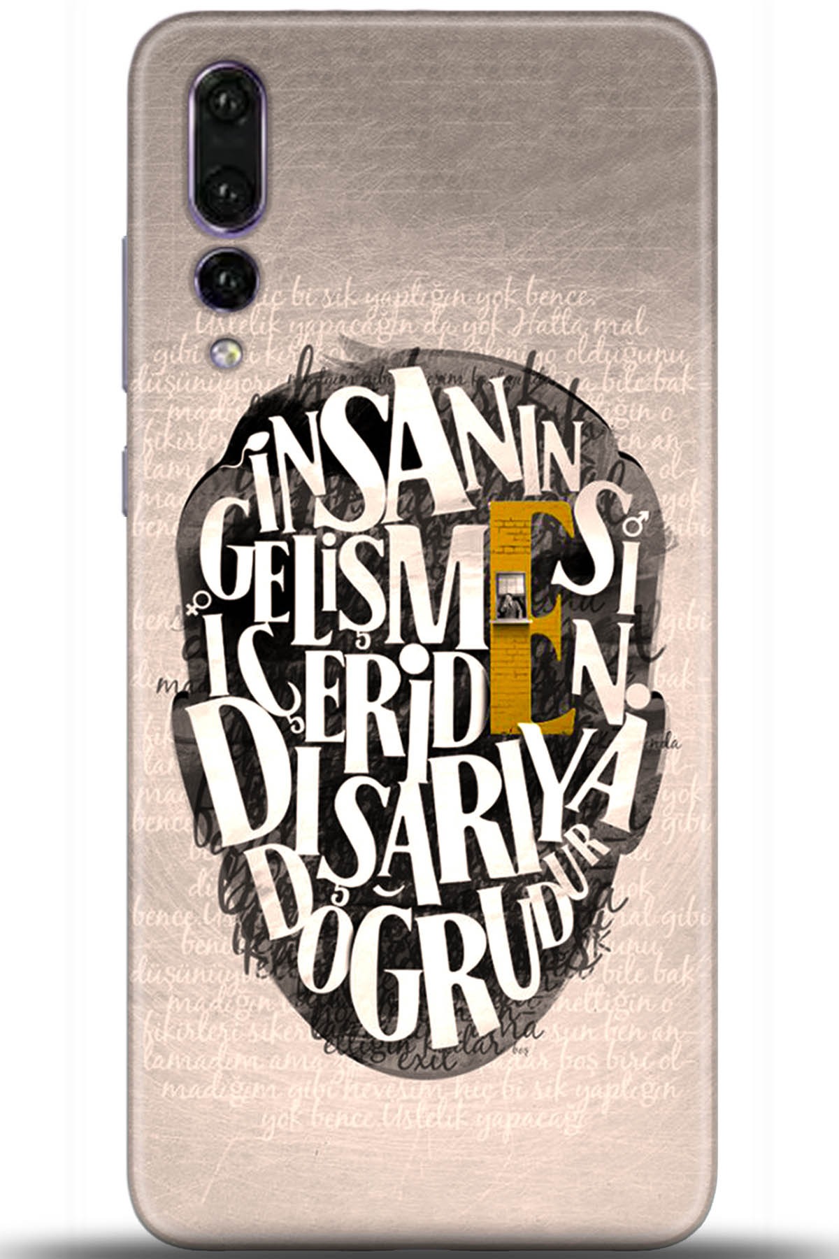 Huawei P20 Pro Uyumlu Kılıf HD Baskılı Kılıf - Followed Institution 5587