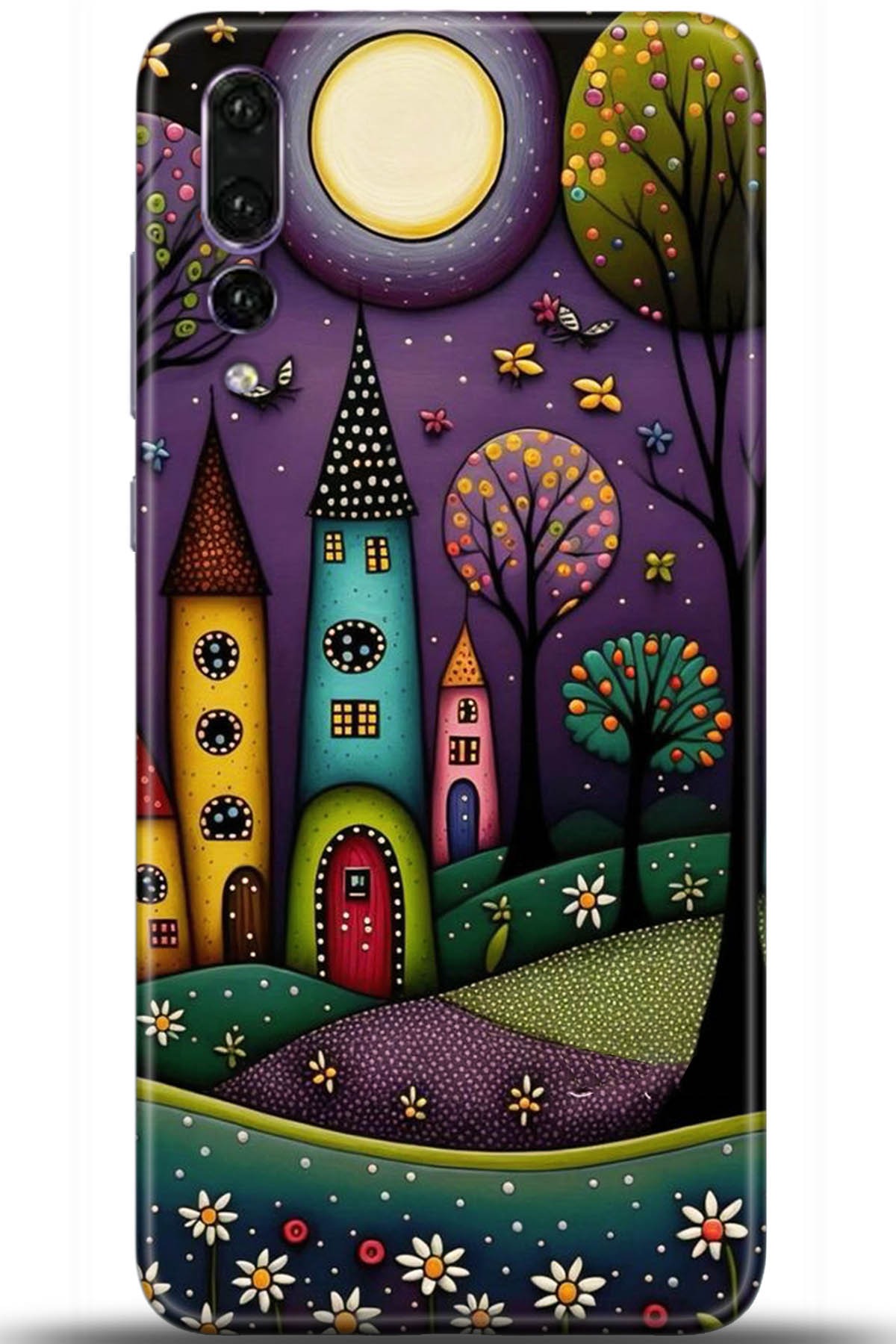 Huawei P20 Pro Uyumlu Kılıf HD Baskılı Kılıf - Followed Institution 5704