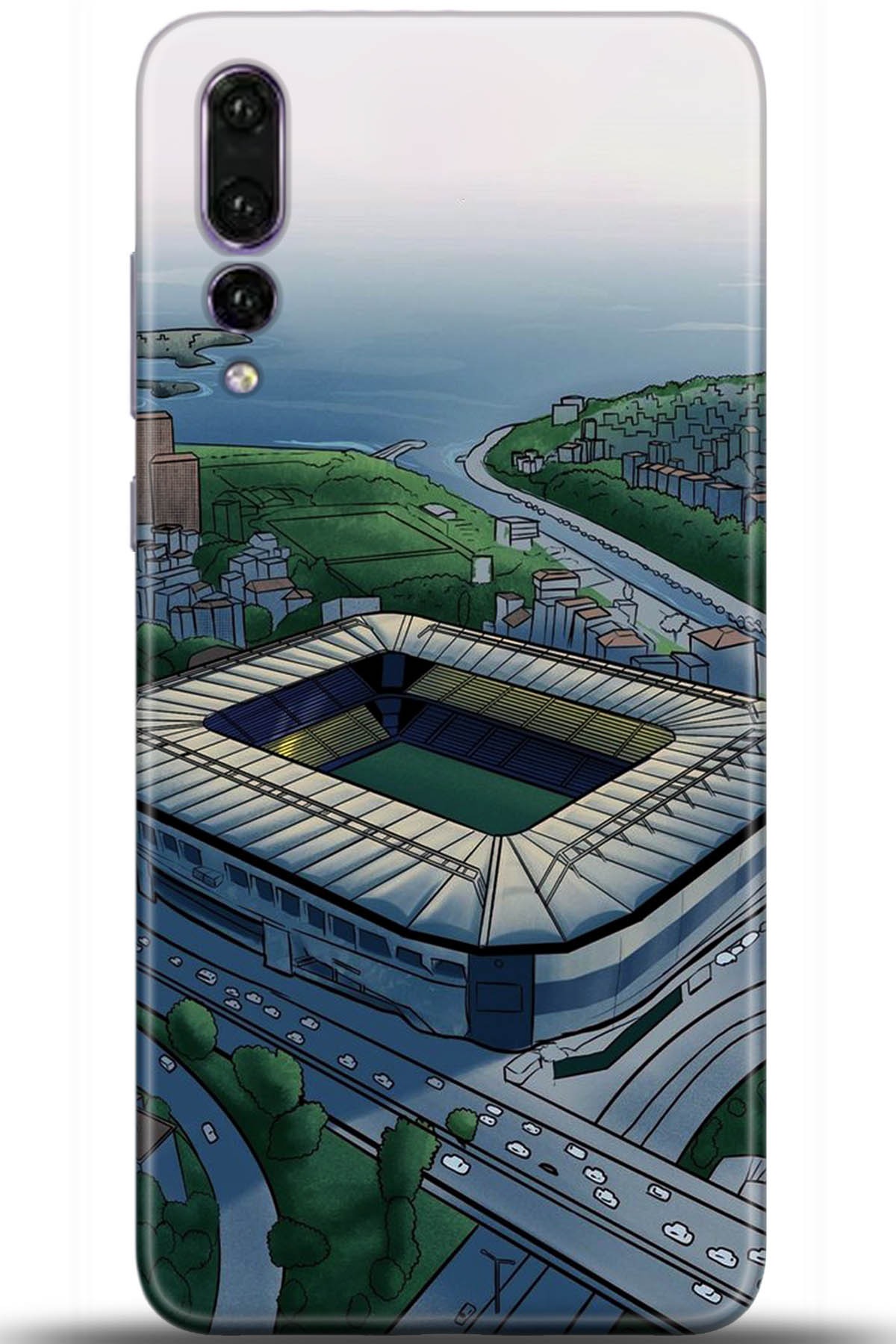 Huawei P20 Pro Uyumlu Kılıf HD Baskılı Kılıf - Followed Institution 5715