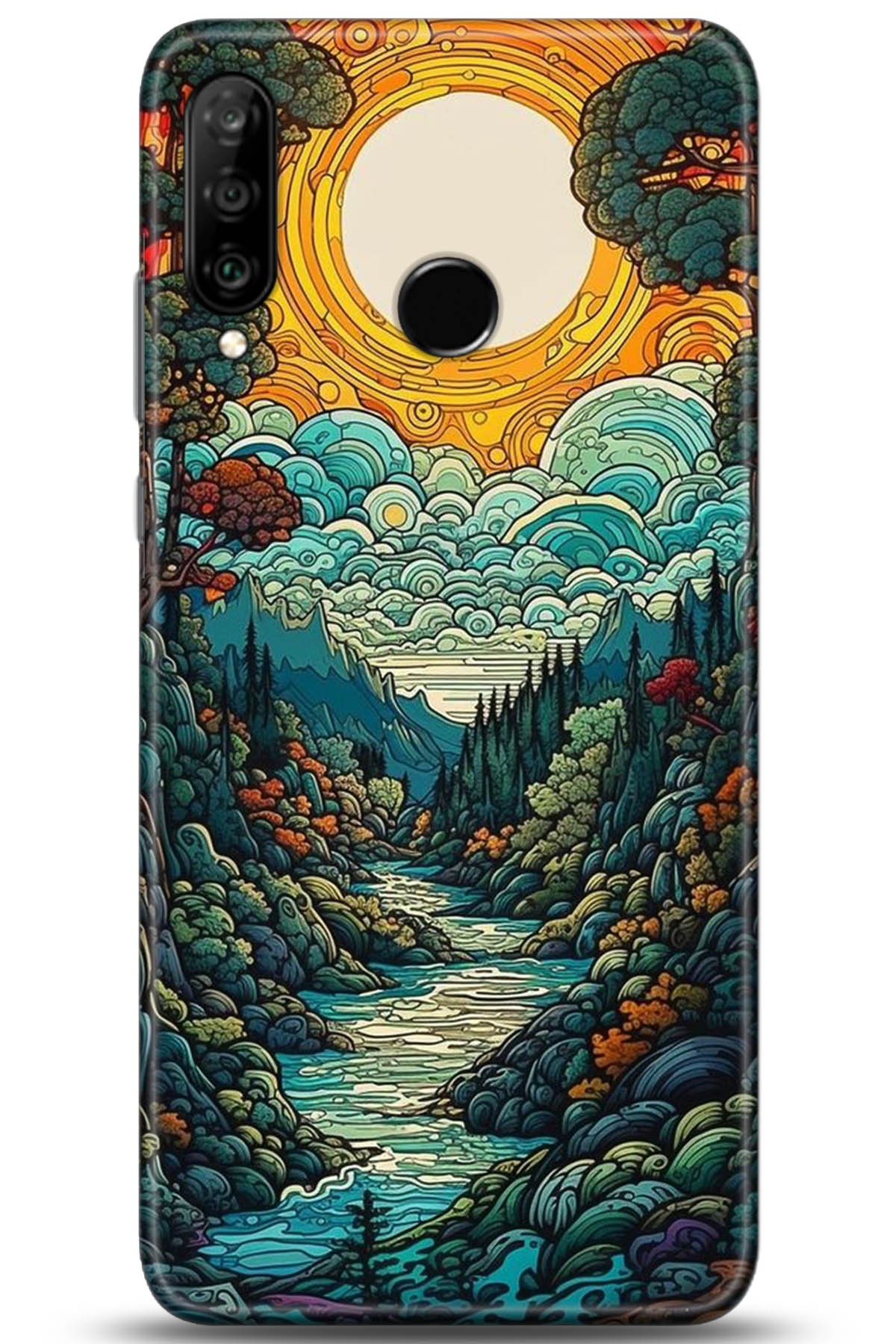 Huawei P30 Lite Uyumlu Kılıf HD Baskılı Kılıf - Followed Institution 5198