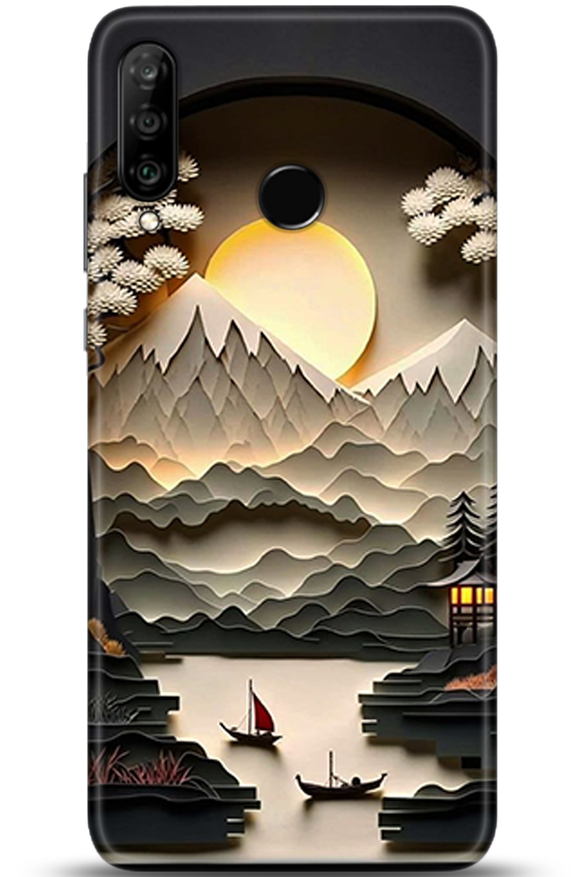 Huawei P30 Lite Uyumlu Kılıf HD Baskılı Kılıf - Followed Institution 5354