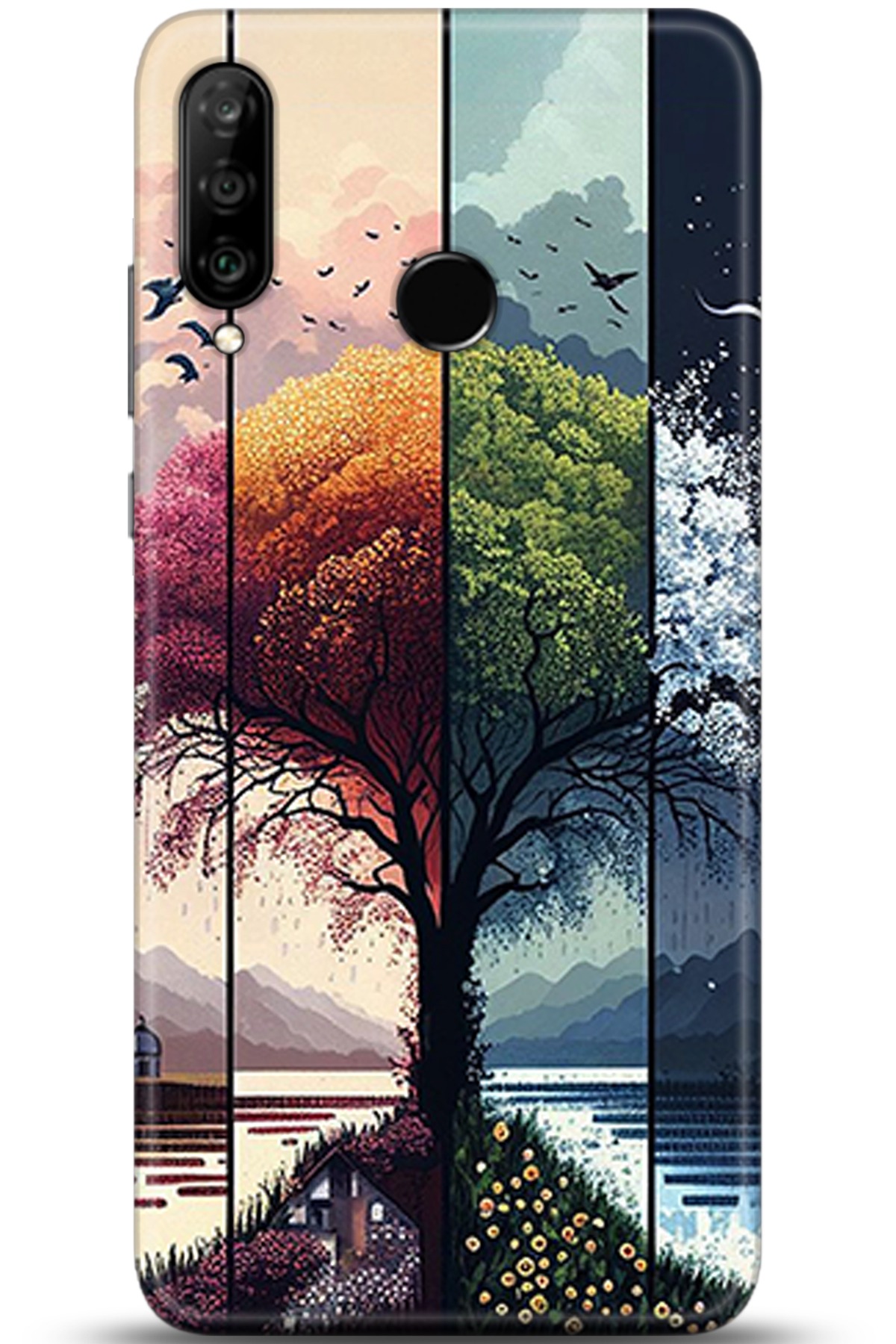 Huawei P30 Lite Uyumlu Kılıf HD Baskılı Kılıf - Followed Institution 5369