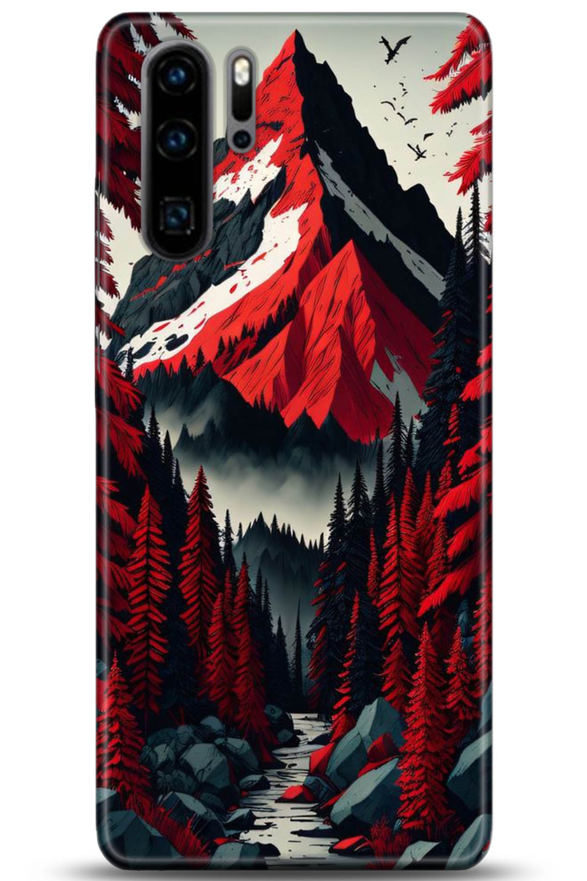 Huawei P30 Pro Uyumlu Kılıf HD Baskılı Kılıf - Followed Institution 5196