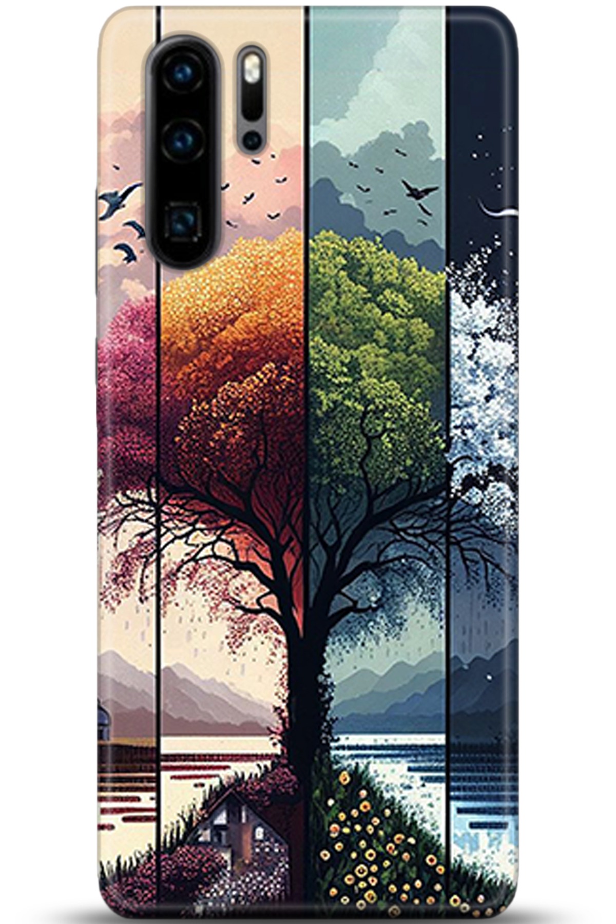 Huawei P30 Pro Uyumlu Kılıf HD Baskılı Kılıf - Followed Institution 5369