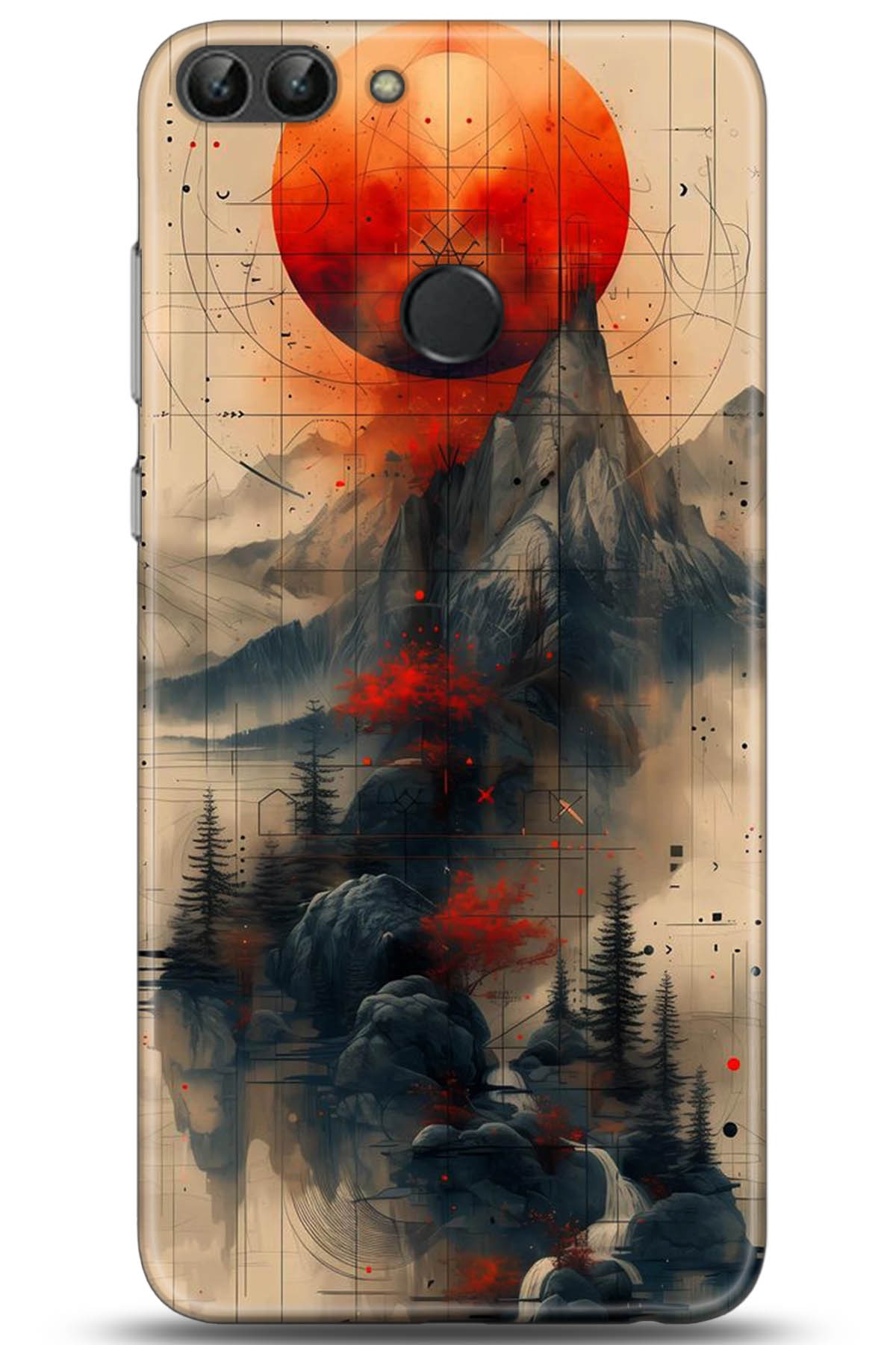 Huawei P Smart Uyumlu Kılıf HD Baskılı Kılıf - Followed Institution 5244