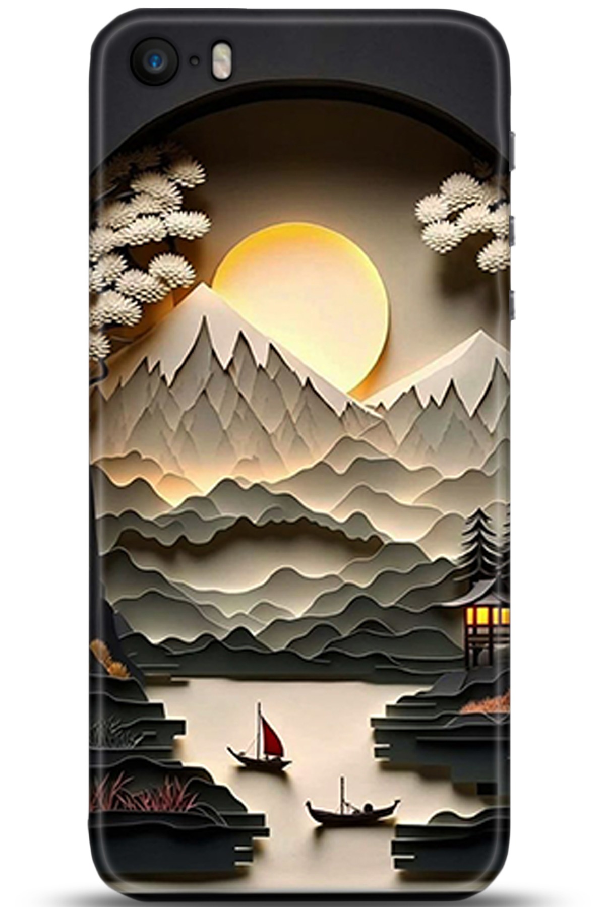 Apple iPhone 5S Uyumlu Kılıf HD Baskılı Kılıf - Followed Institution 5354