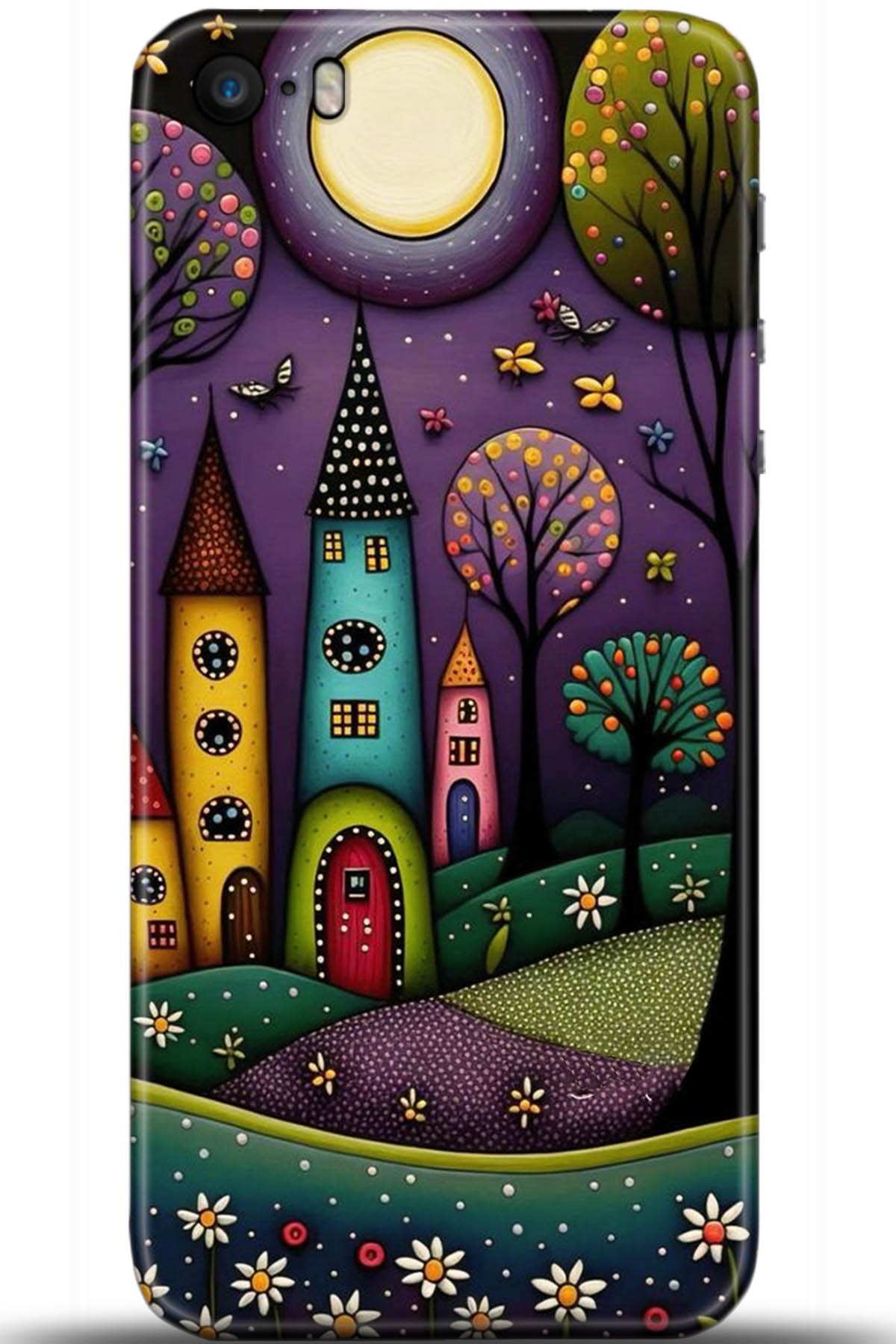 Apple iPhone 5S Uyumlu Kılıf HD Baskılı Kılıf - Followed Institution 5704