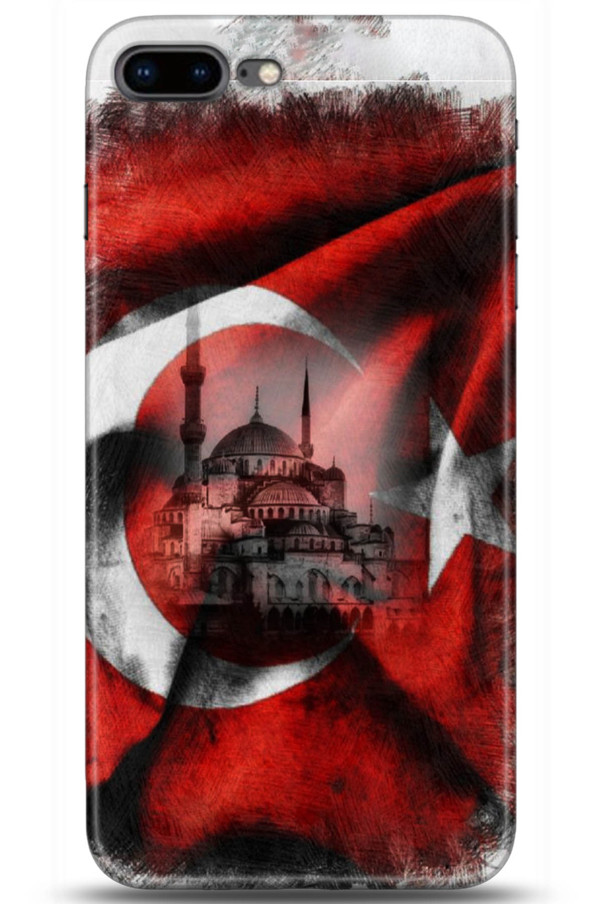 Apple iPhone 8 Plus Uyumlu Kılıf HD Baskılı Kılıf - Followed Institution 5178