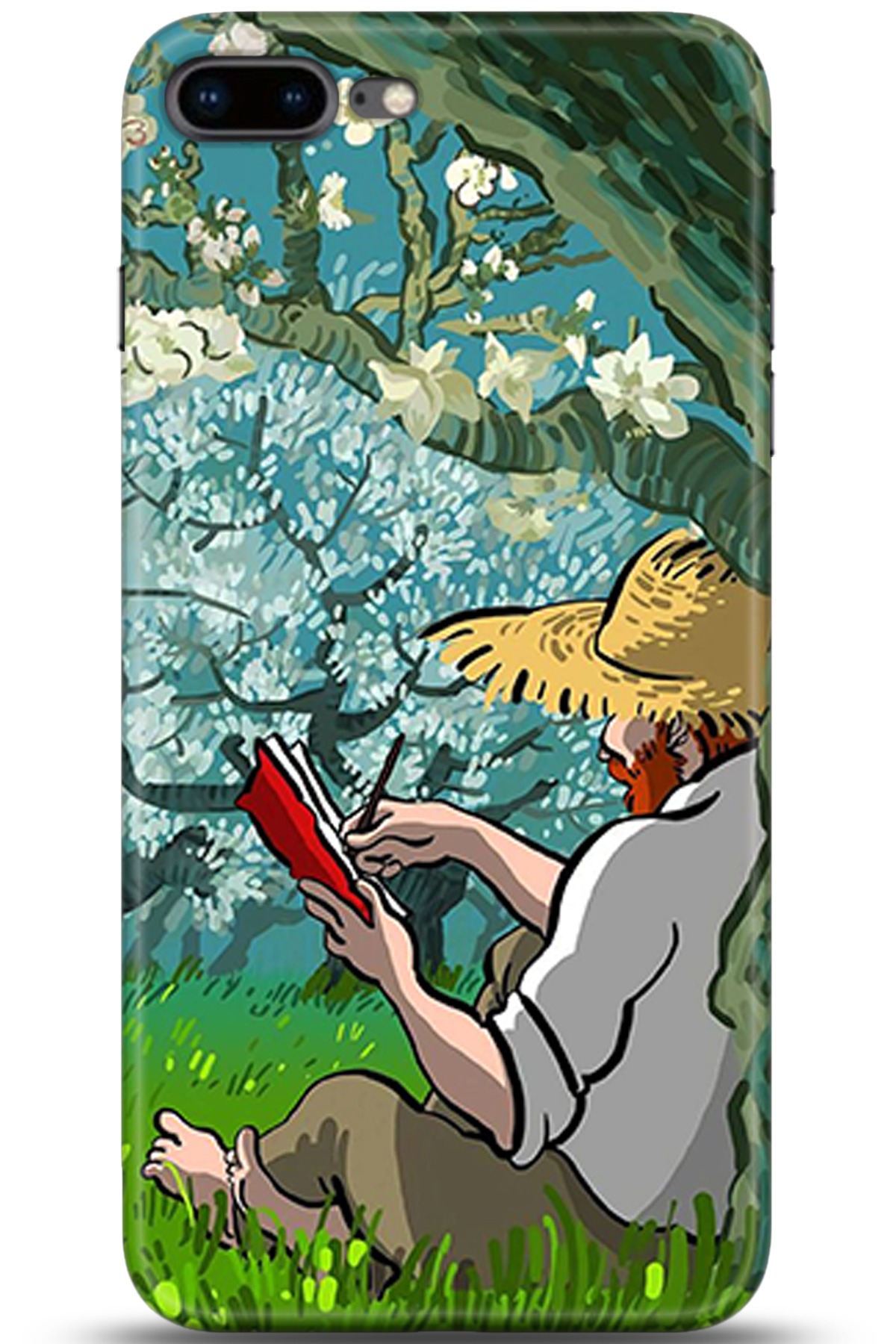 Apple iPhone 8 Plus Uyumlu Kılıf HD Baskılı Kılıf - Followed Institution 5343