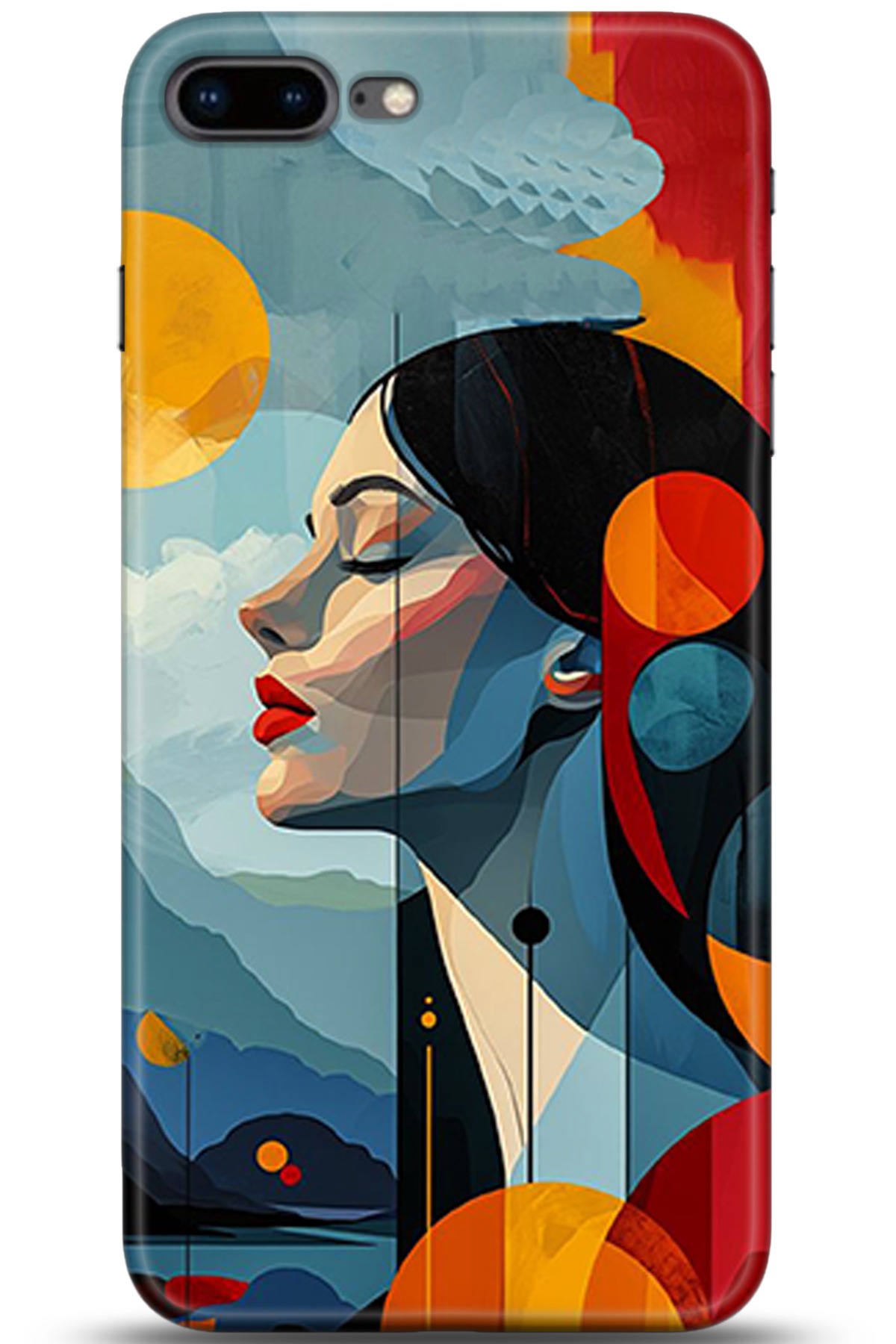 Apple iPhone 8 Plus Uyumlu Kılıf HD Baskılı Kılıf - Followed Institution 5367