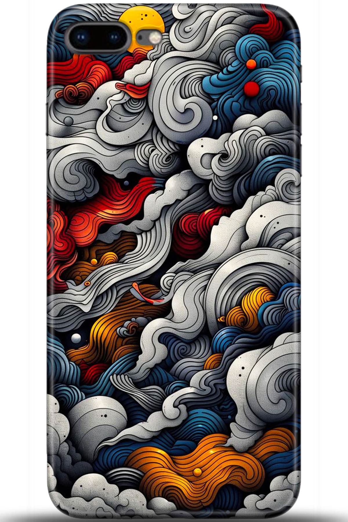 Apple iPhone 8 Plus Uyumlu Kılıf HD Baskılı Kılıf - Followed Institution 5436