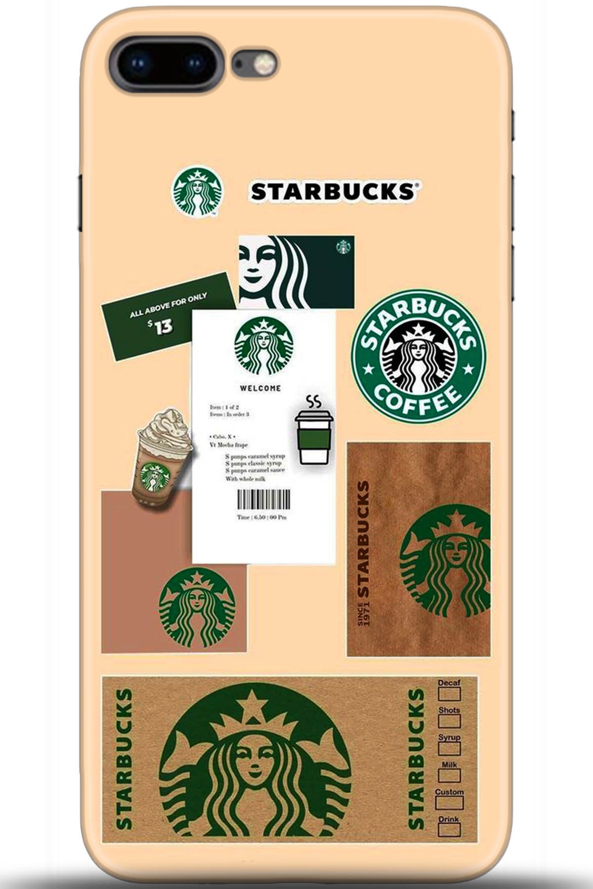 Apple iPhone 8 Plus Uyumlu Kılıf HD Baskılı Kılıf - Followed Institution 5470