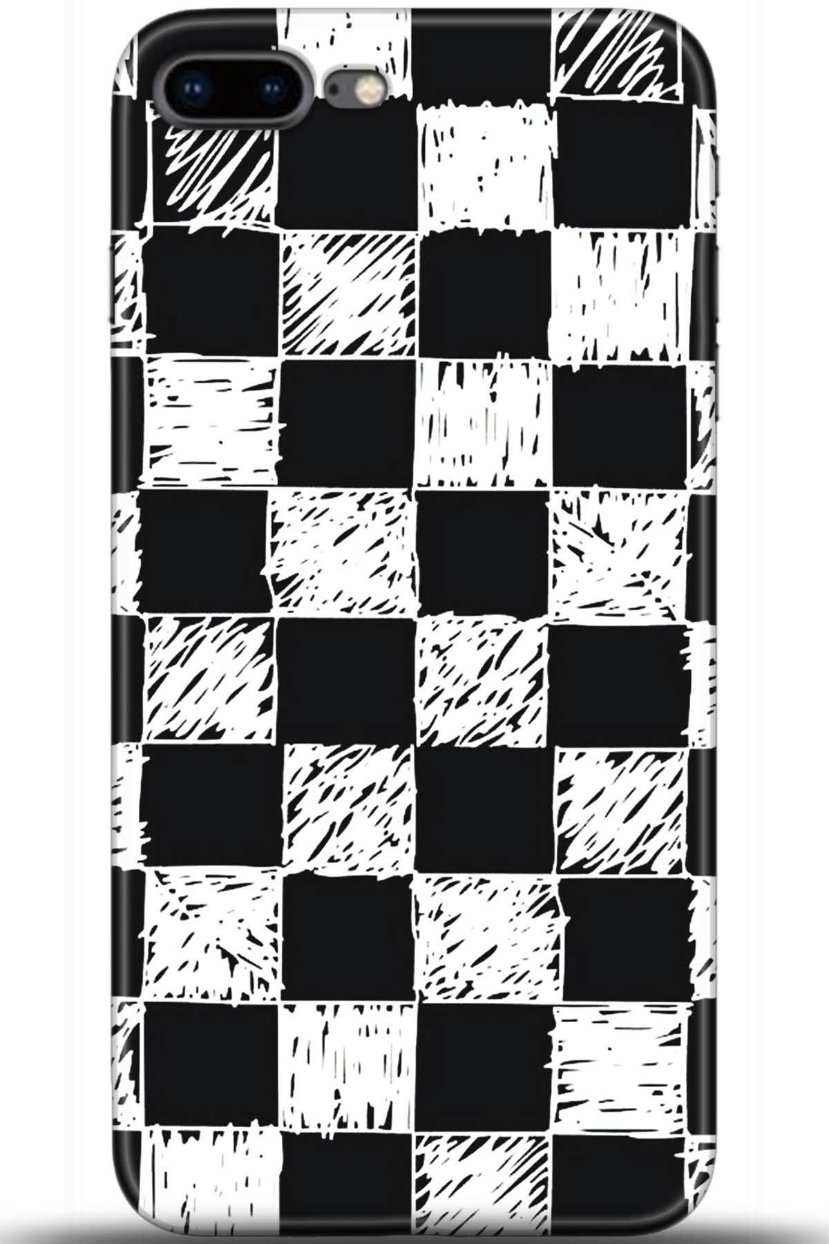 Apple iPhone 8 Plus Uyumlu Kılıf HD Baskılı Kılıf - Followed Institution 5483