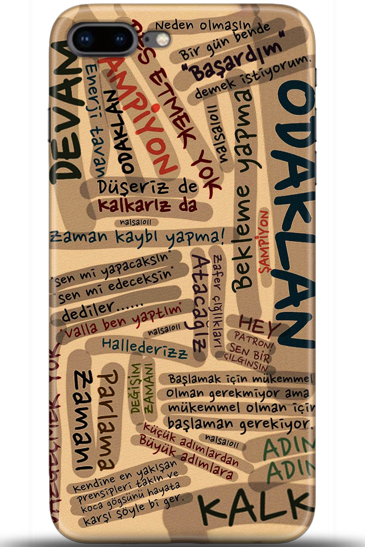 Apple iPhone 8 Plus Uyumlu Kılıf HD Baskılı Kılıf - Followed Institution 5586