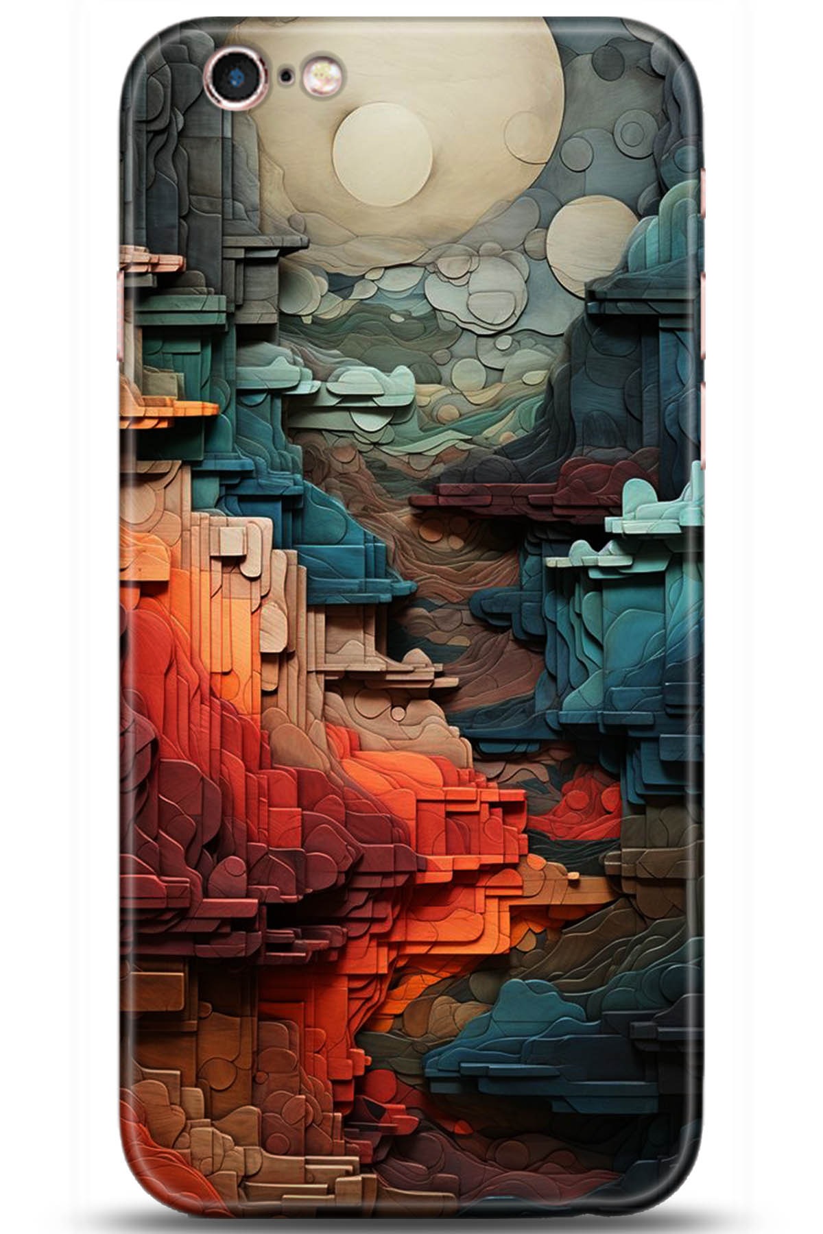 Apple iPhone 6S Uyumlu Kılıf HD Baskılı Kılıf - Followed Institution 5218