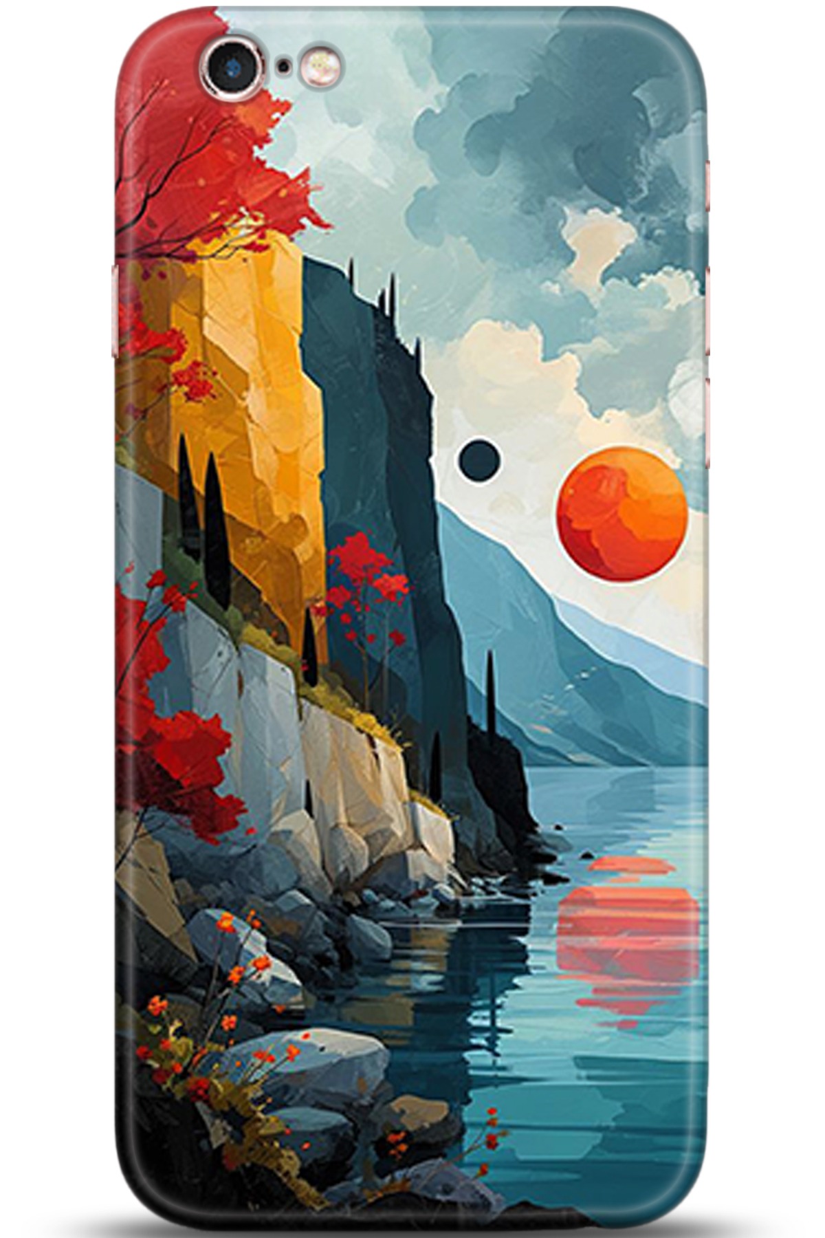 Apple iPhone 6S Uyumlu Kılıf HD Baskılı Kılıf - Followed Institution 5368