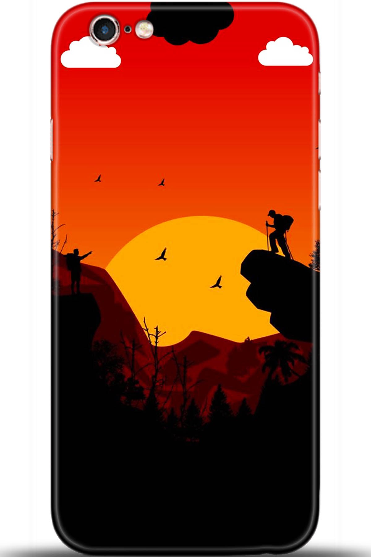 Apple iPhone 6S Uyumlu Kılıf HD Baskılı Kılıf - Followed Institution 5407