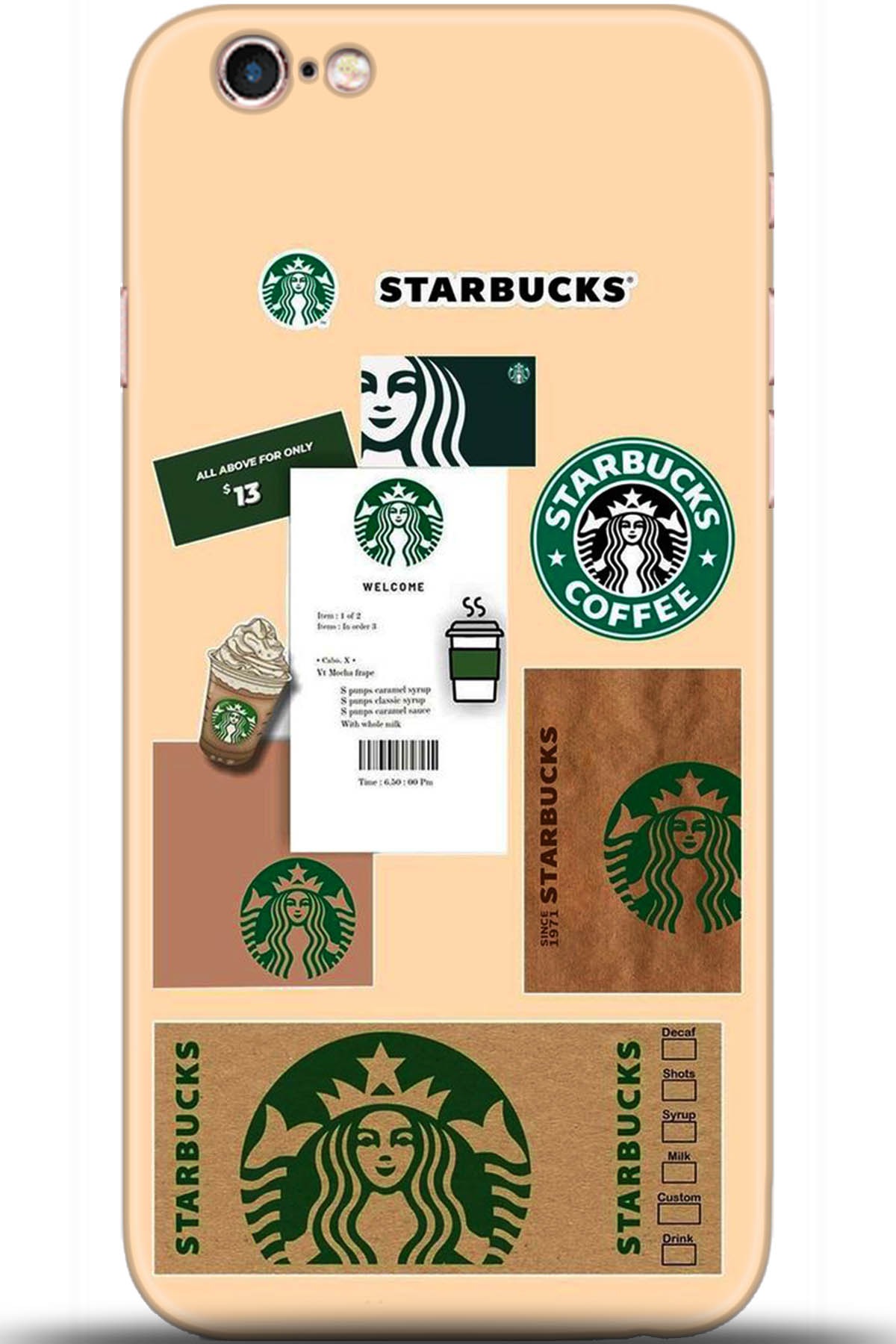 Apple iPhone 6S Uyumlu Kılıf HD Baskılı Kılıf - Followed Institution 5470