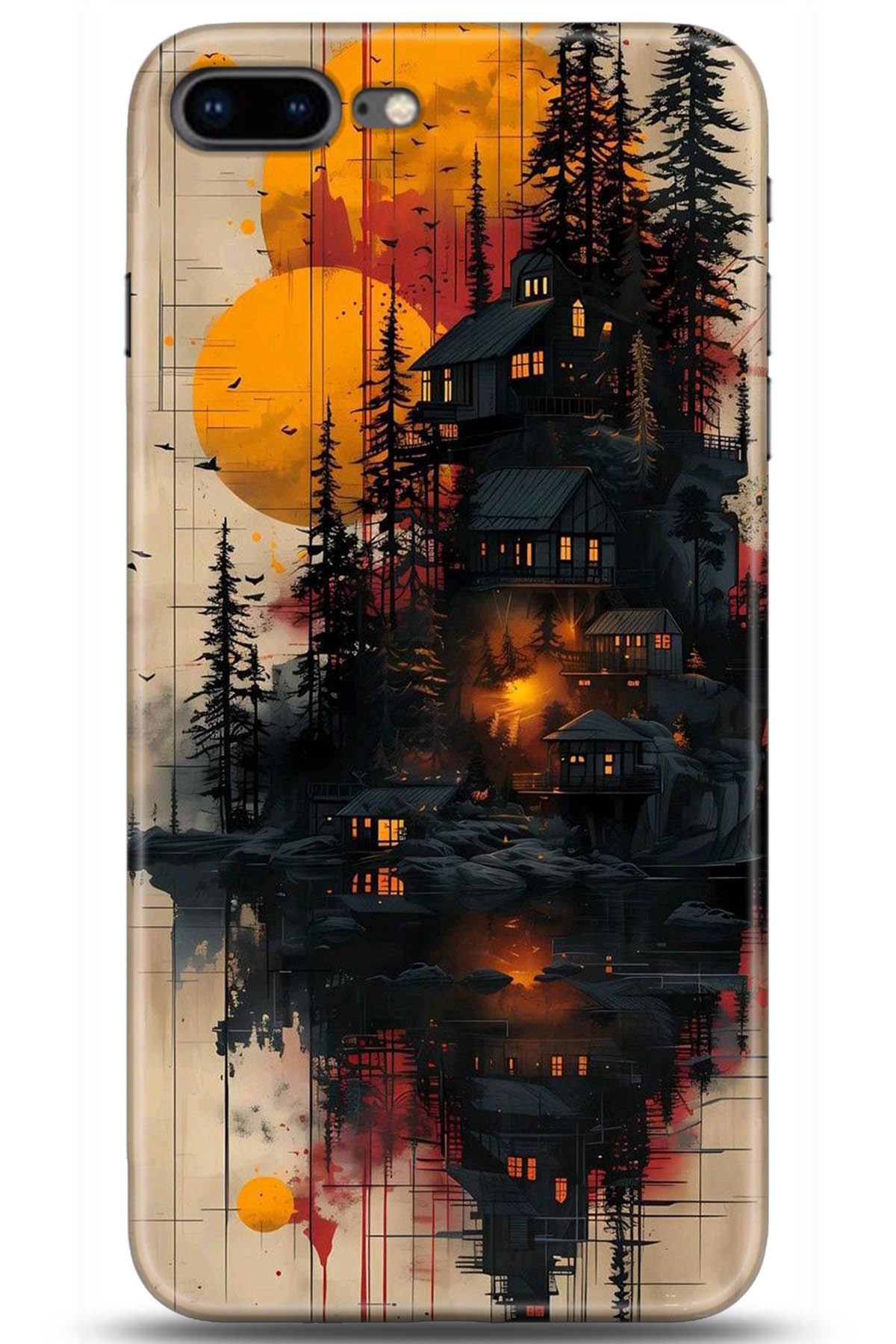 Apple iPhone 7 Plus Uyumlu Kılıf HD Baskılı Kılıf - Followed Institution 5292