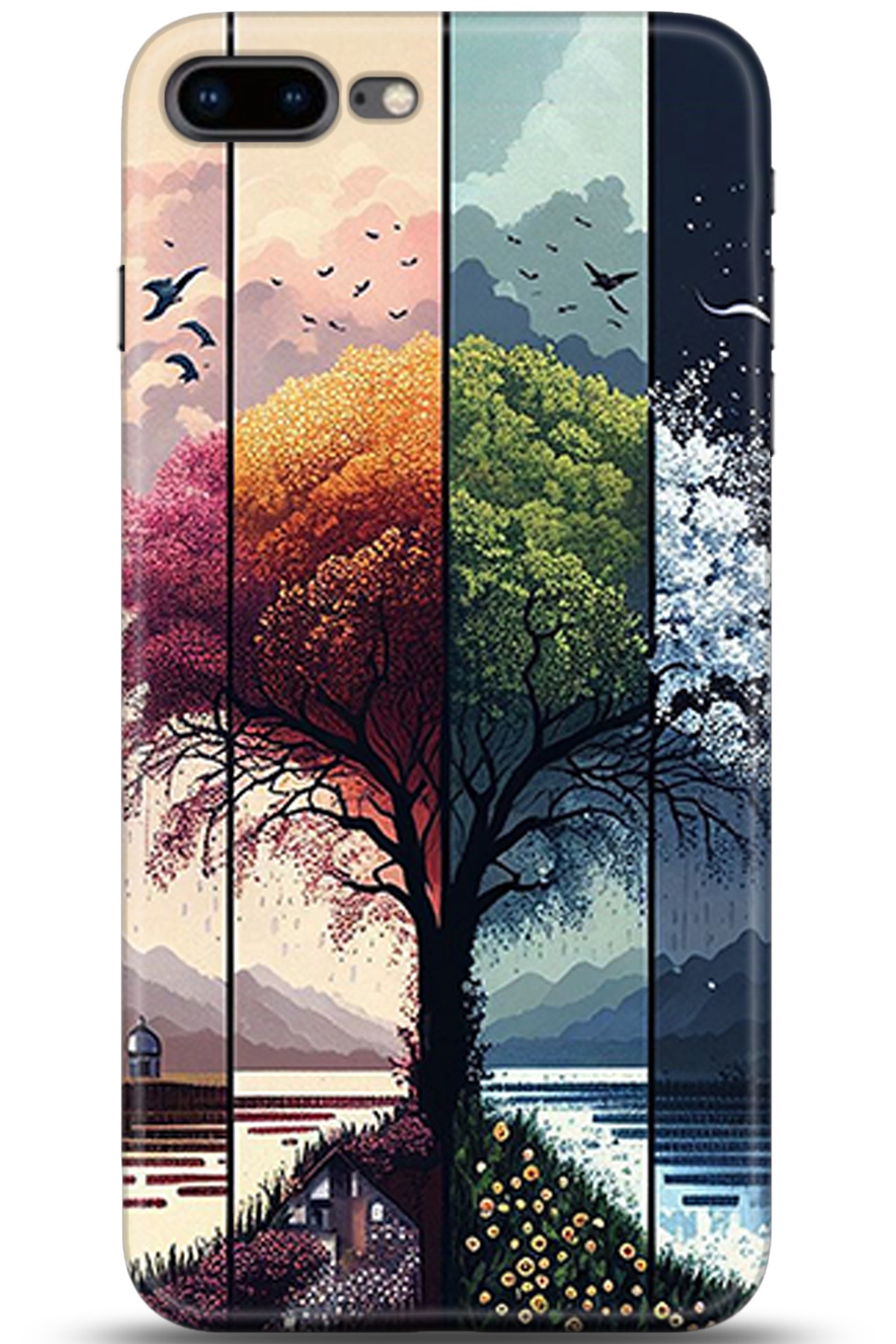 Apple iPhone 7 Plus Uyumlu Kılıf HD Baskılı Kılıf - Followed Institution 5369