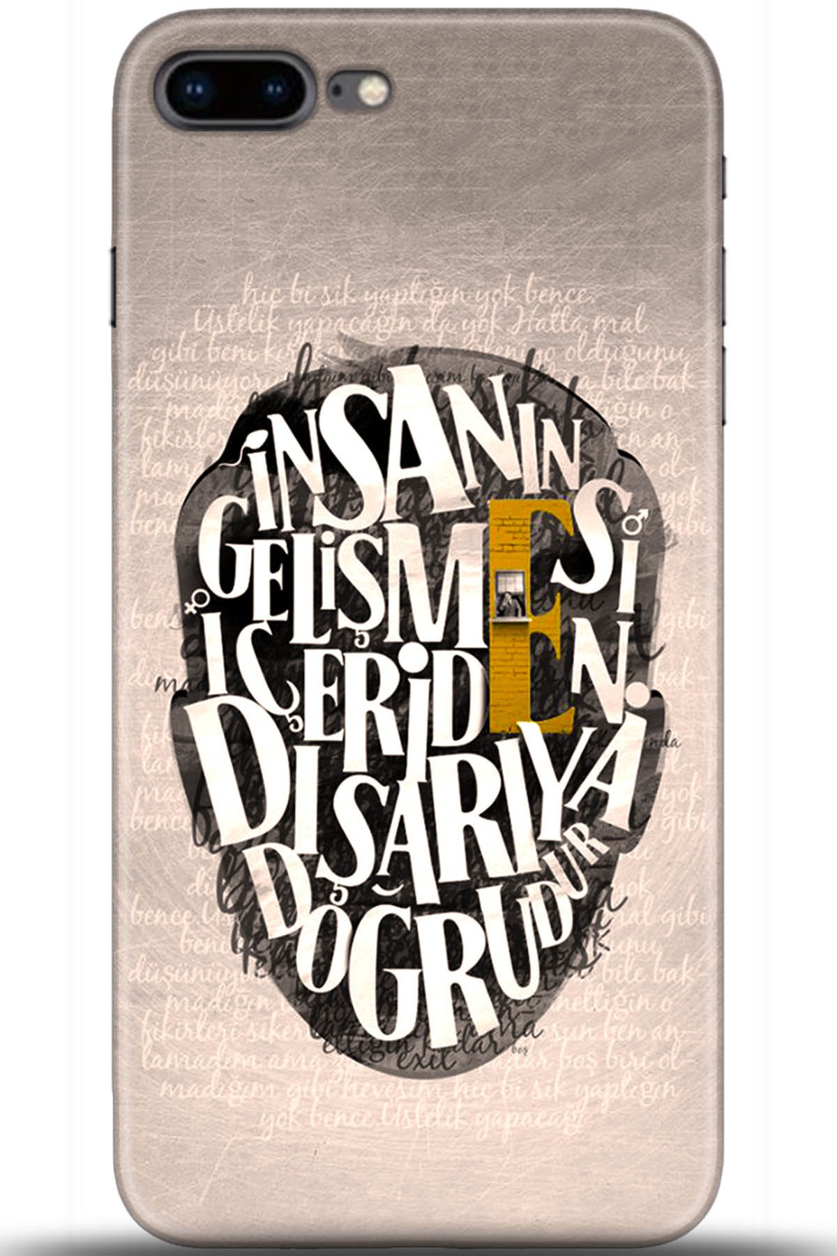 Apple iPhone 7 Plus Uyumlu Kılıf HD Baskılı Kılıf - Followed Institution 5587