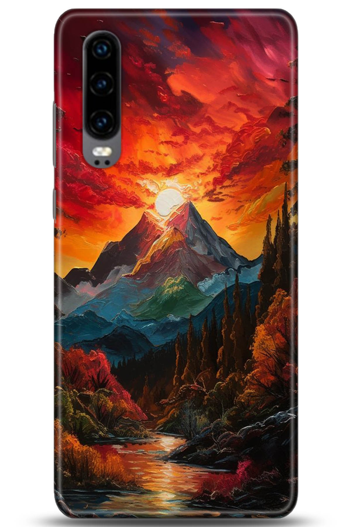 Huawei P30 Uyumlu Kılıf HD Baskılı Kılıf - Followed Institution 5224