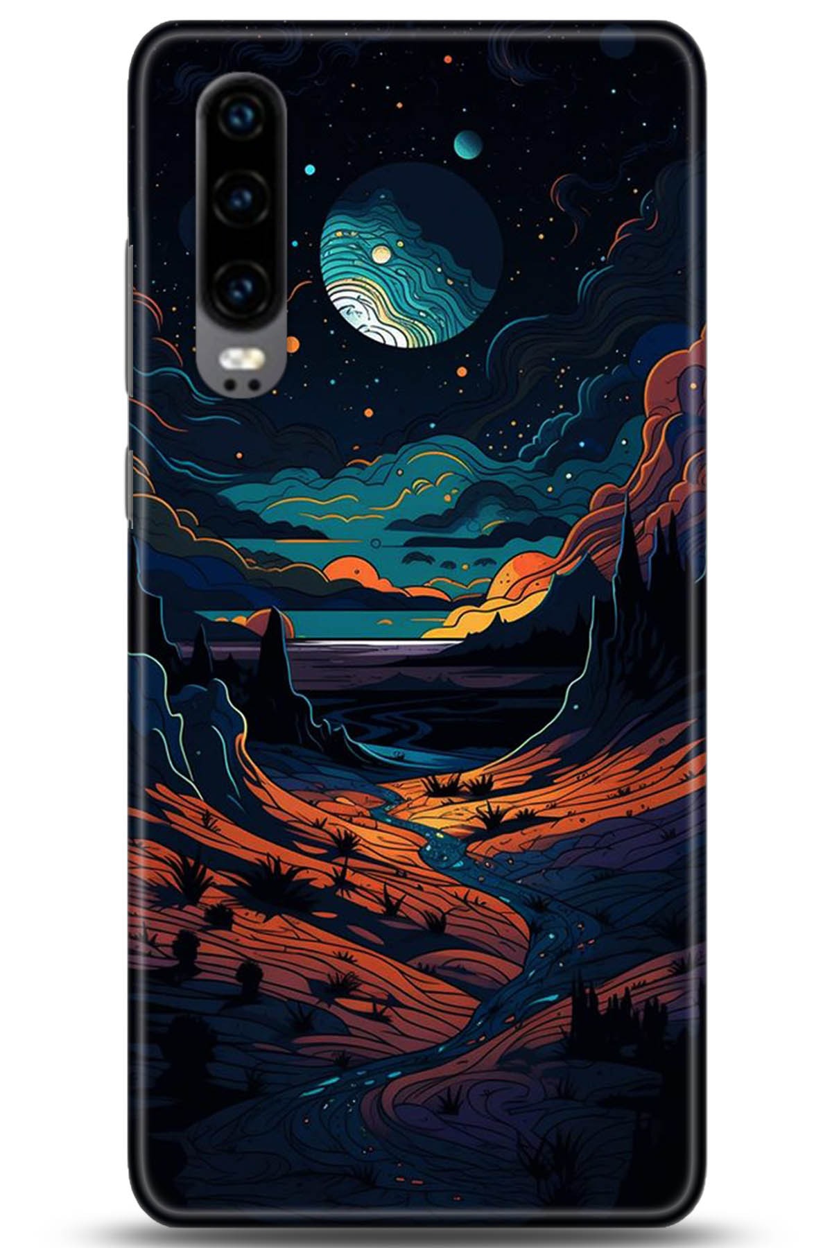 Huawei P30 Uyumlu Kılıf HD Baskılı Kılıf - Followed Institution 5275