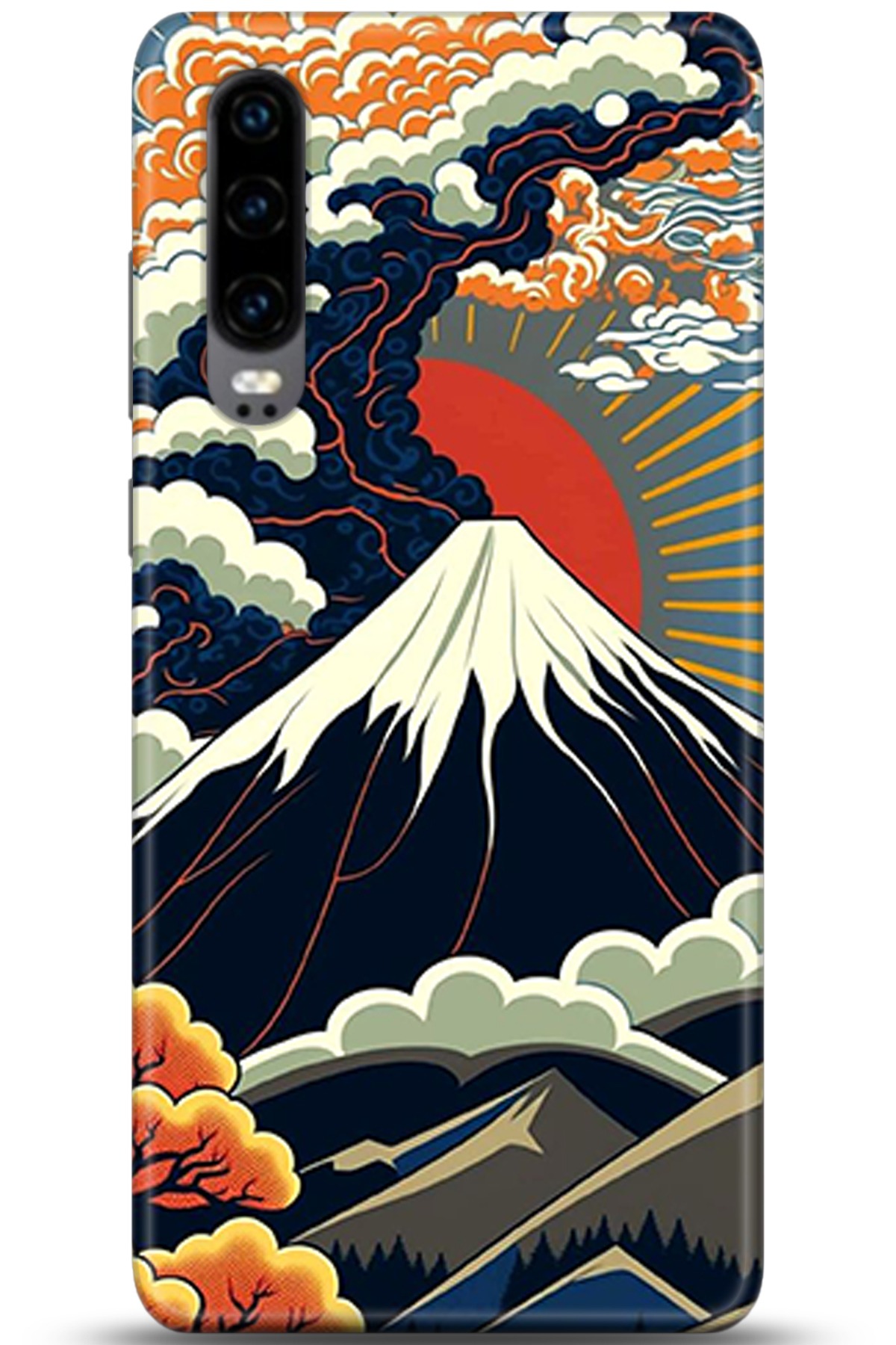 Huawei P30 Uyumlu Kılıf HD Baskılı Kılıf - Followed Institution 5342