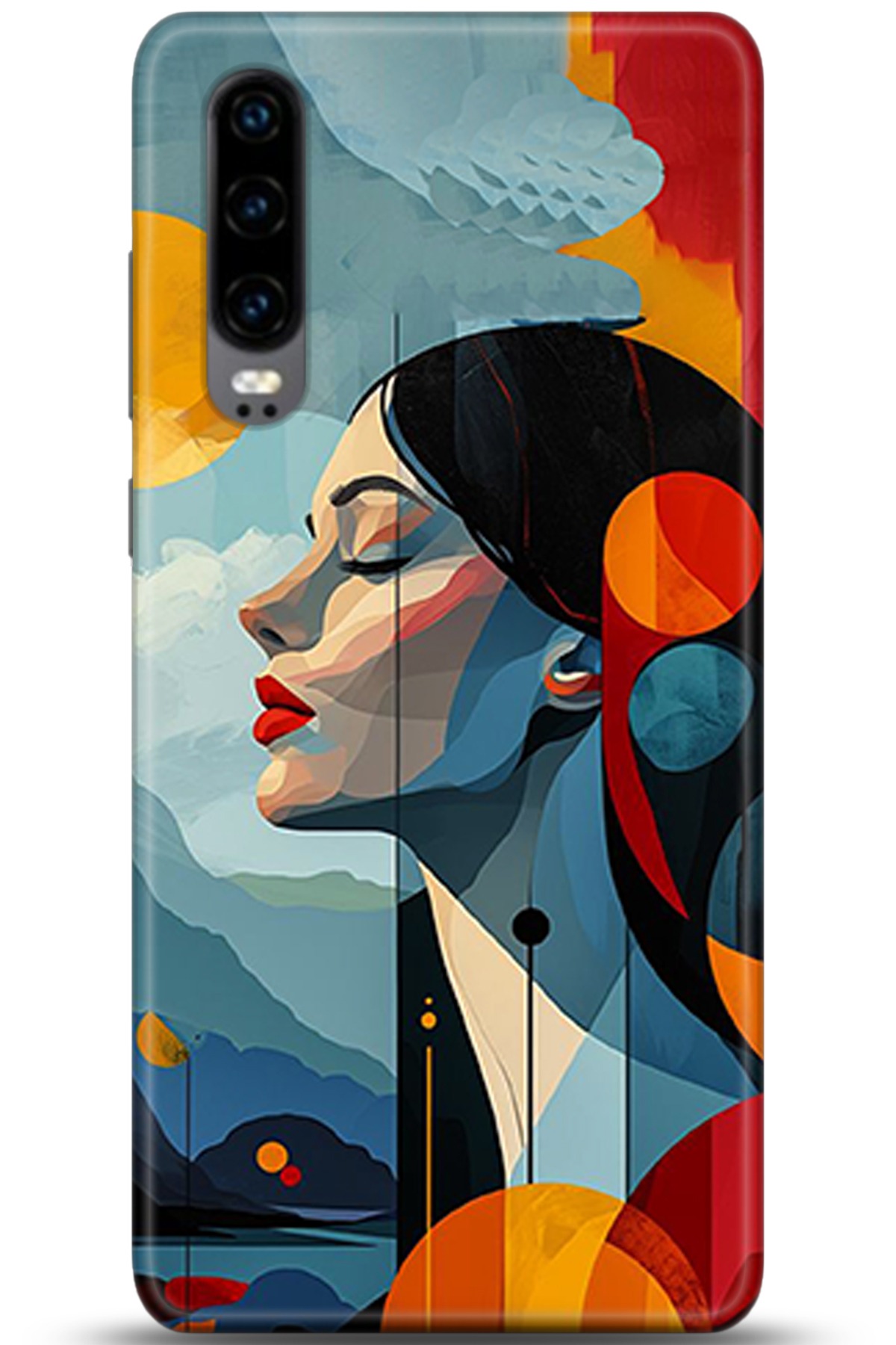 Huawei P30 Uyumlu Kılıf HD Baskılı Kılıf - Followed Institution 5367