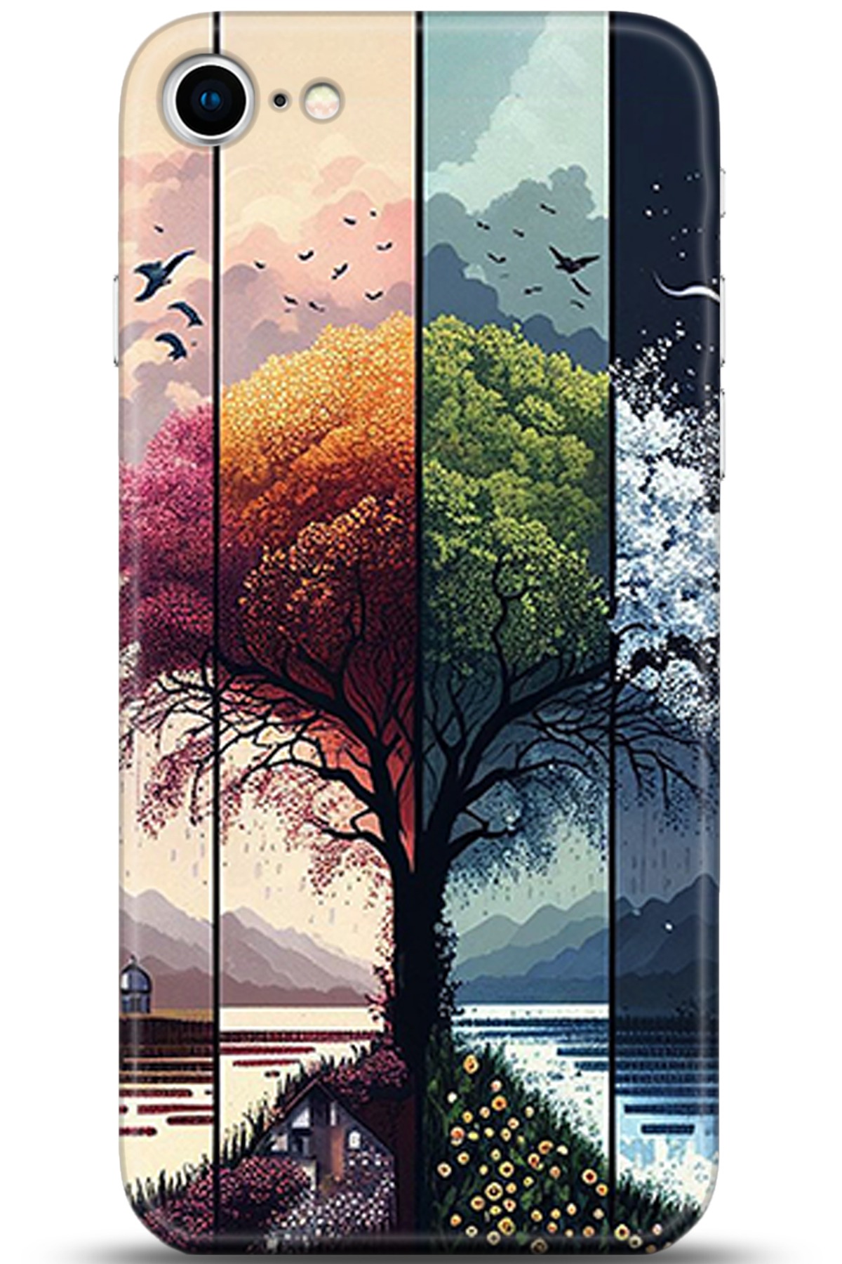 Apple iPhone 8 Uyumlu Kılıf HD Baskılı Kılıf - Followed Institution 5369