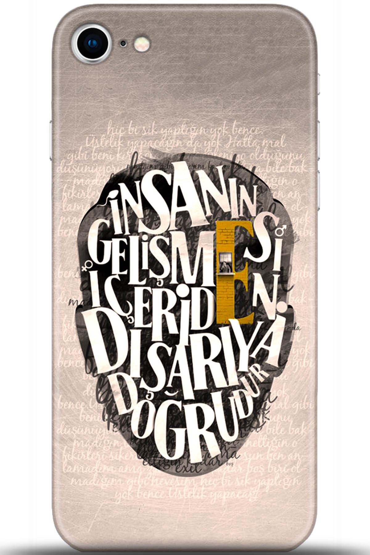 Apple iPhone 8 Uyumlu Kılıf HD Baskılı Kılıf - Followed Institution 5587