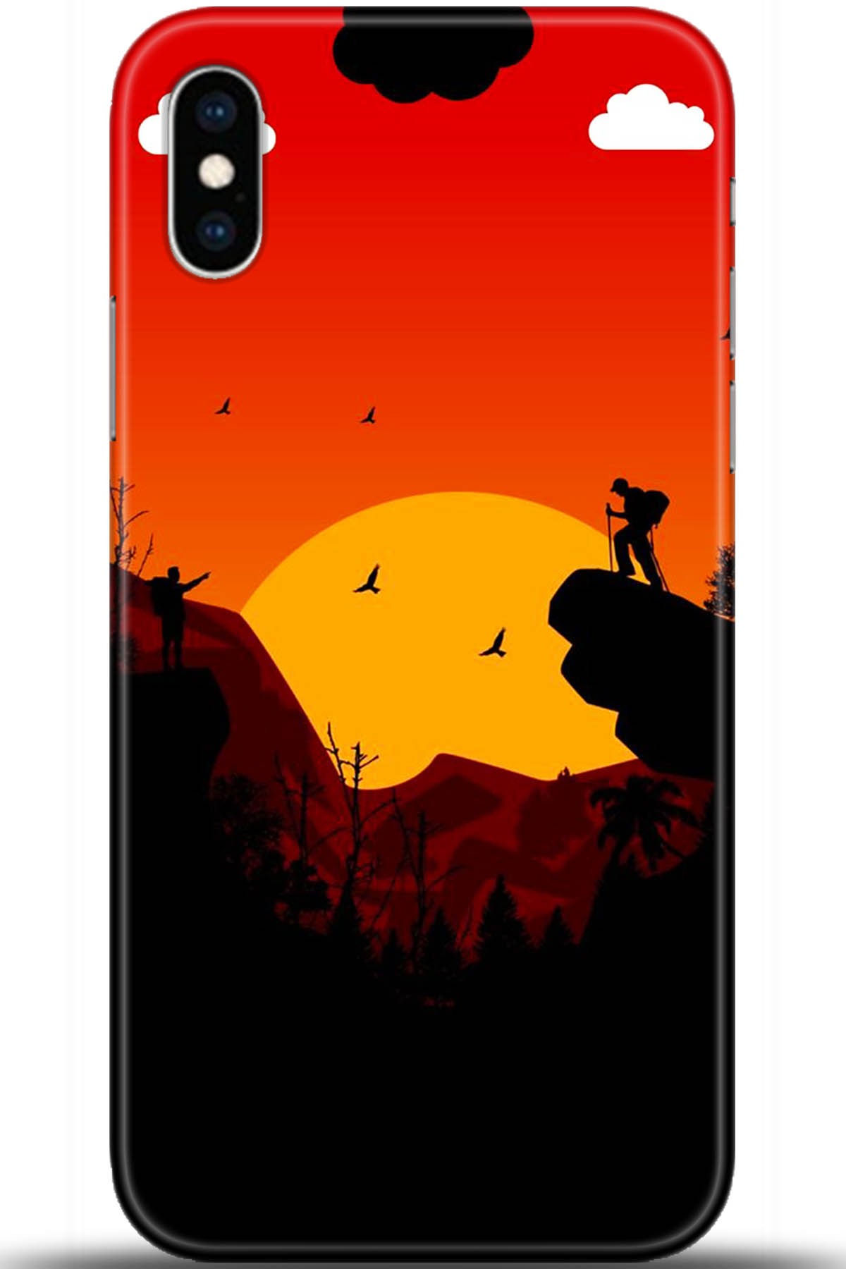 Apple iPhone X Uyumlu Kılıf HD Baskılı Kılıf - Followed Institution 5407