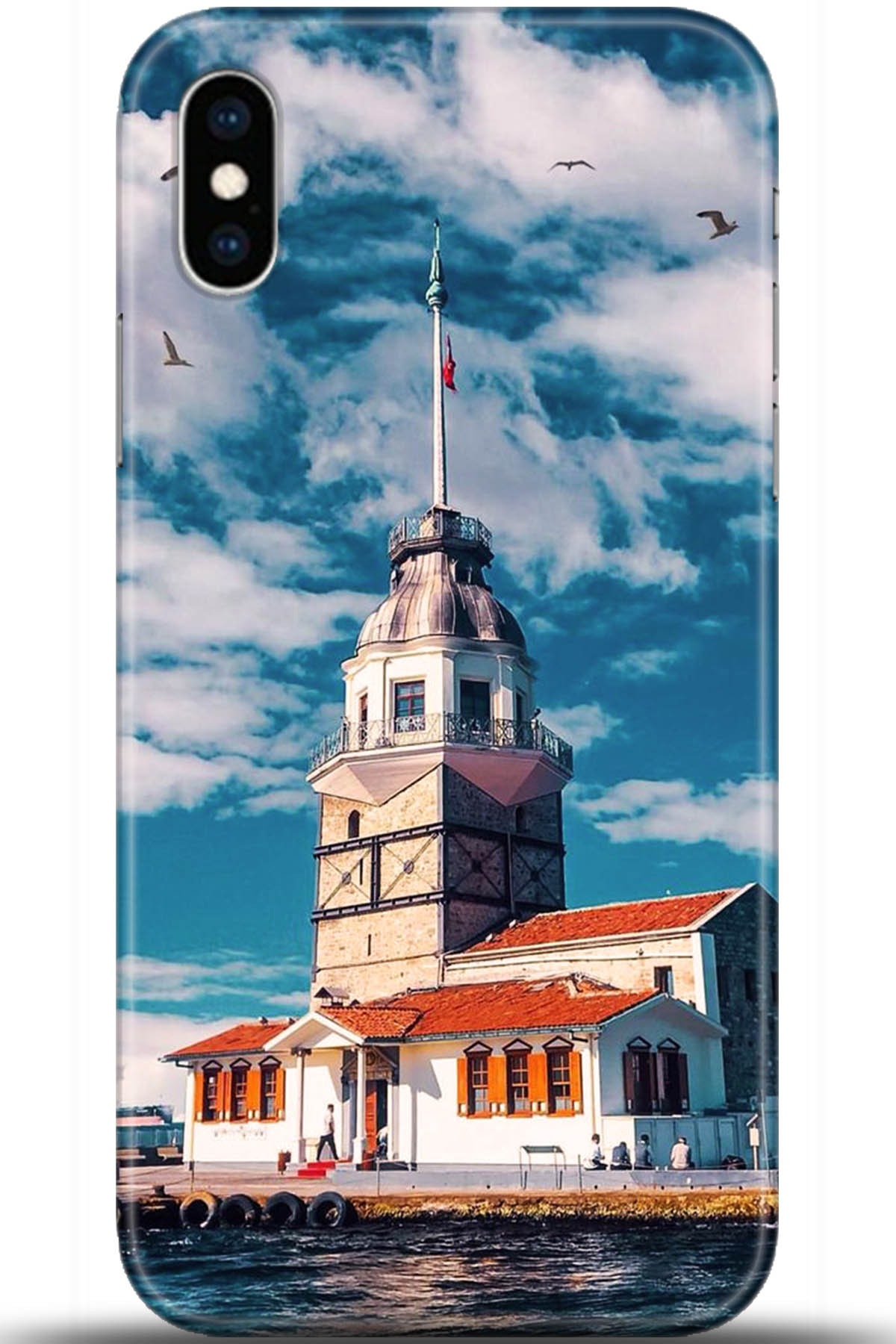 Apple iPhone X Uyumlu Kılıf HD Baskılı Kılıf - Followed Institution 5547