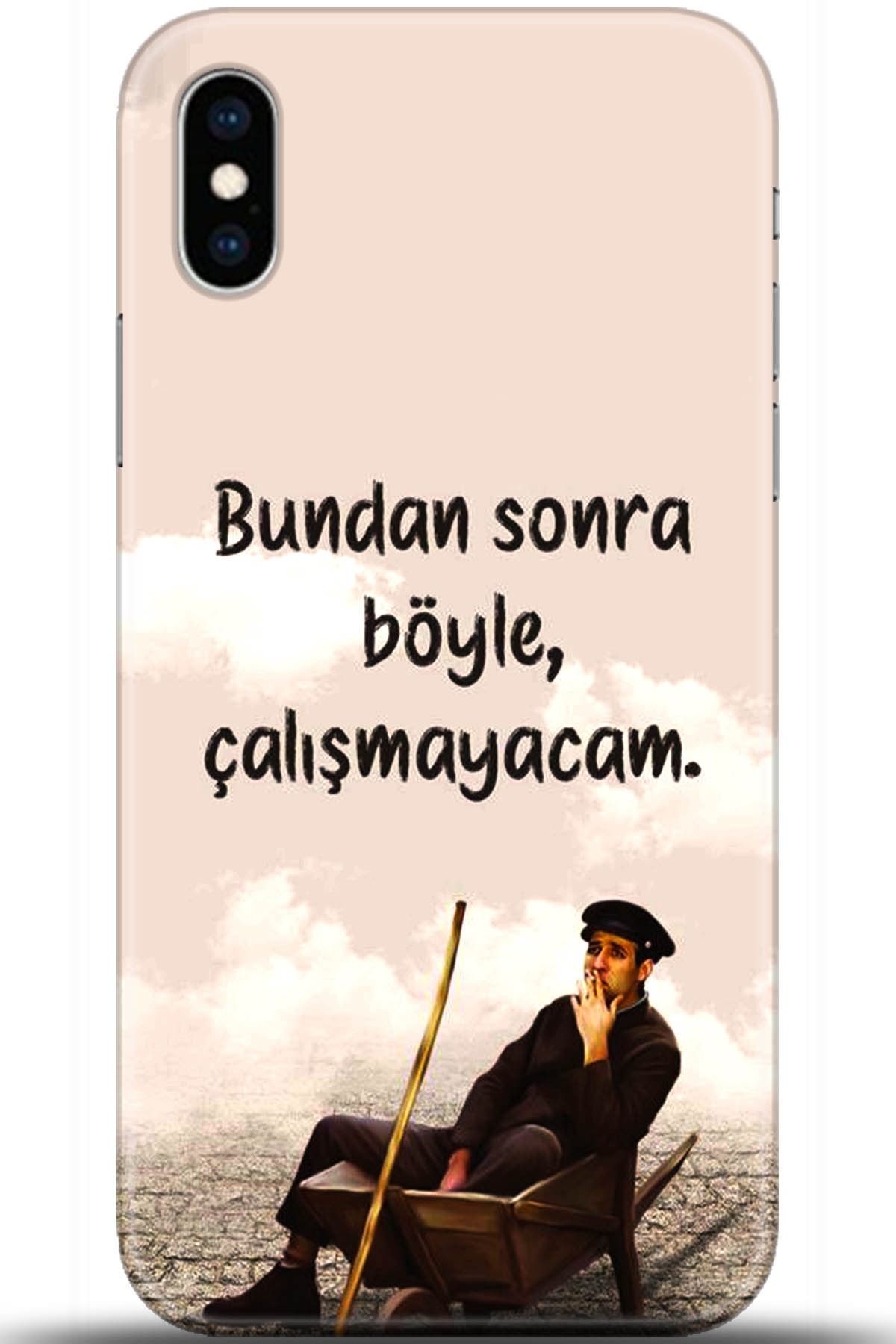 Apple iPhone X Uyumlu Kılıf HD Baskılı Kılıf - Followed Institution 5592