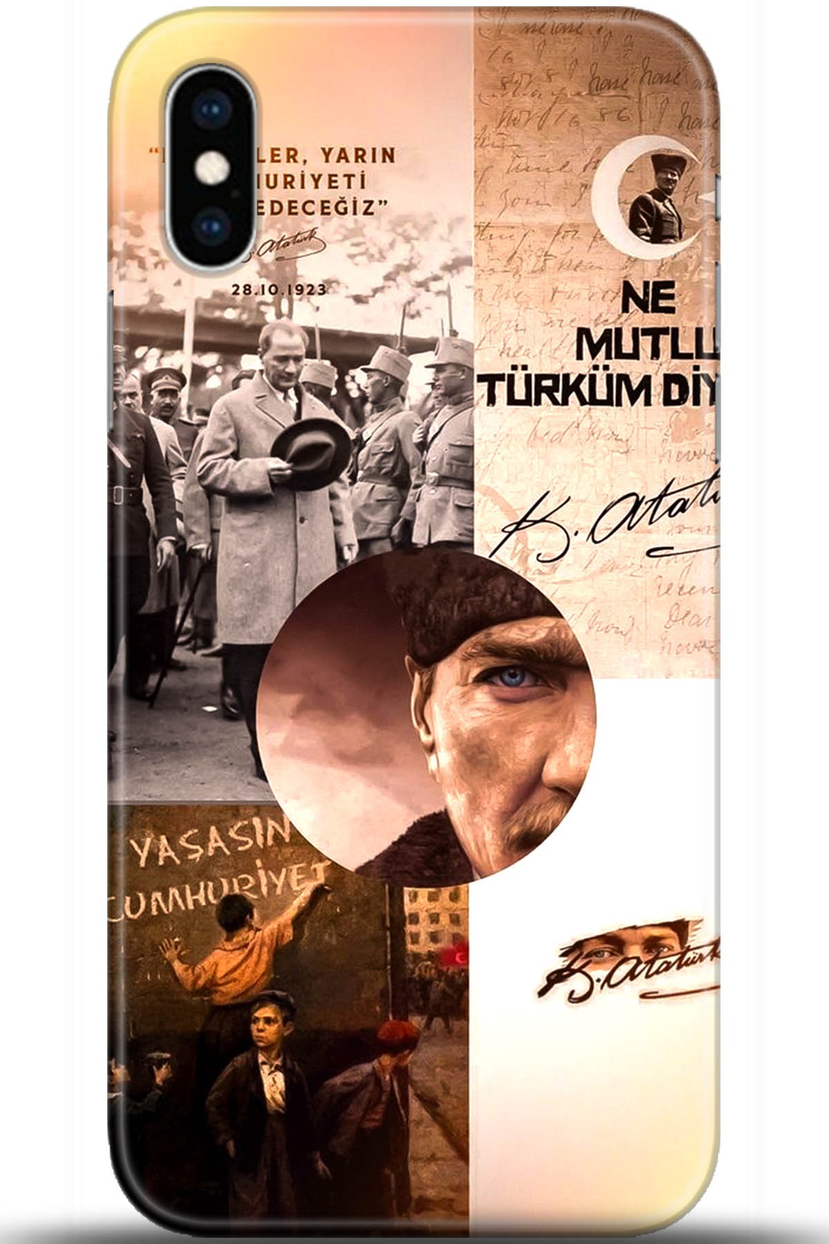 Apple iPhone X Uyumlu Kılıf HD Baskılı Kılıf - Followed Institution 5675