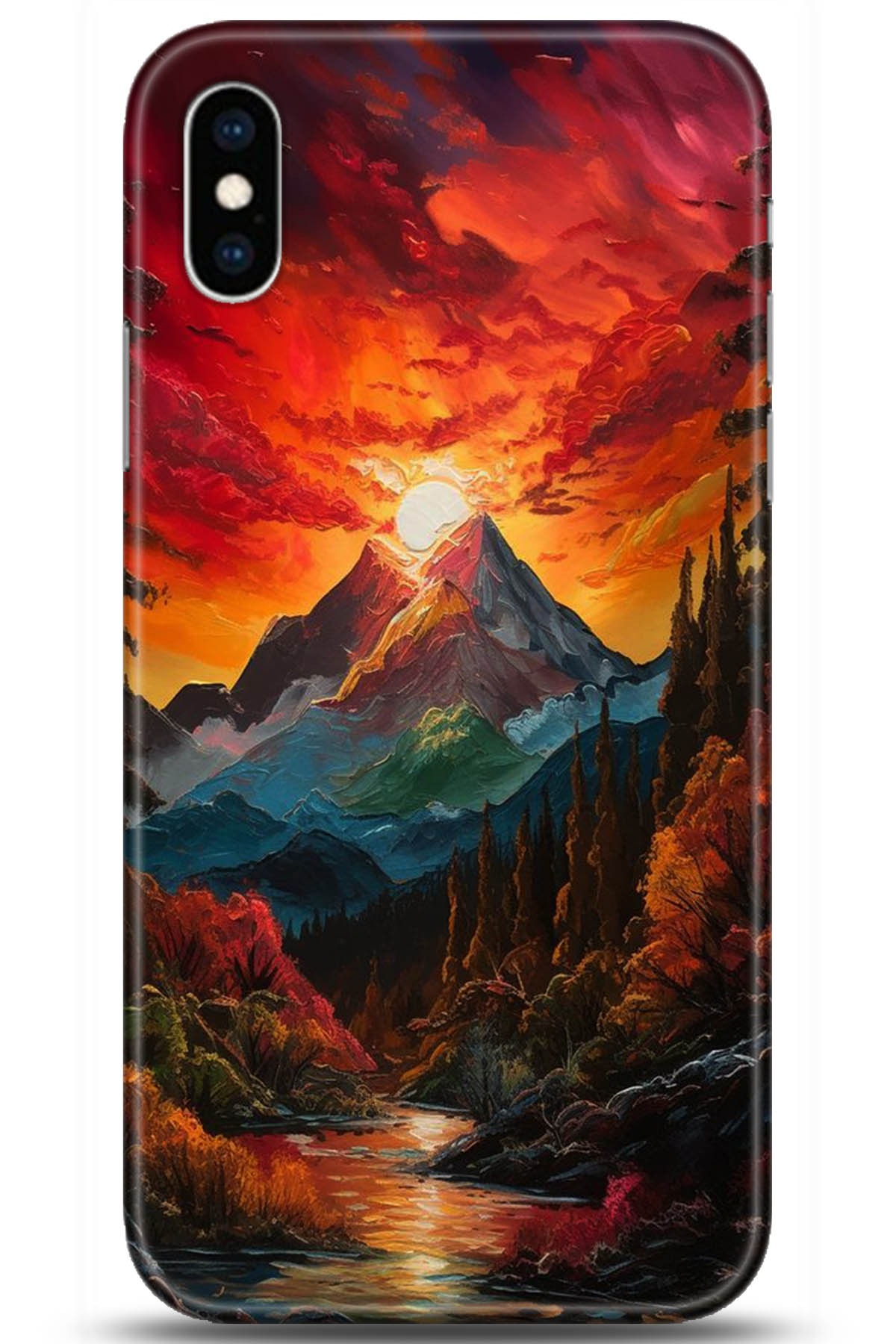 Apple iPhone XS Uyumlu Kılıf HD Baskılı Kılıf - Followed Institution 5224