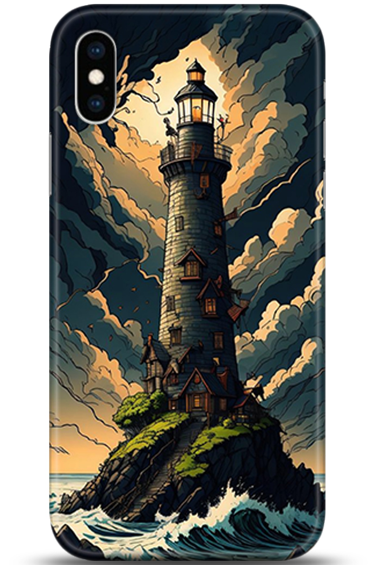 Apple iPhone XS Uyumlu Kılıf HD Baskılı Kılıf - Followed Institution 5363